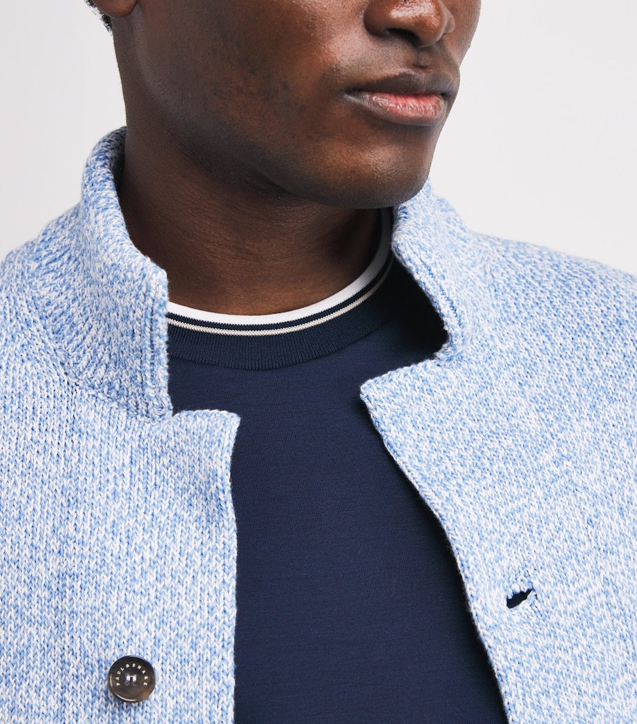 Mercerised Cotton T-Shirt 013 BLUE Image 6