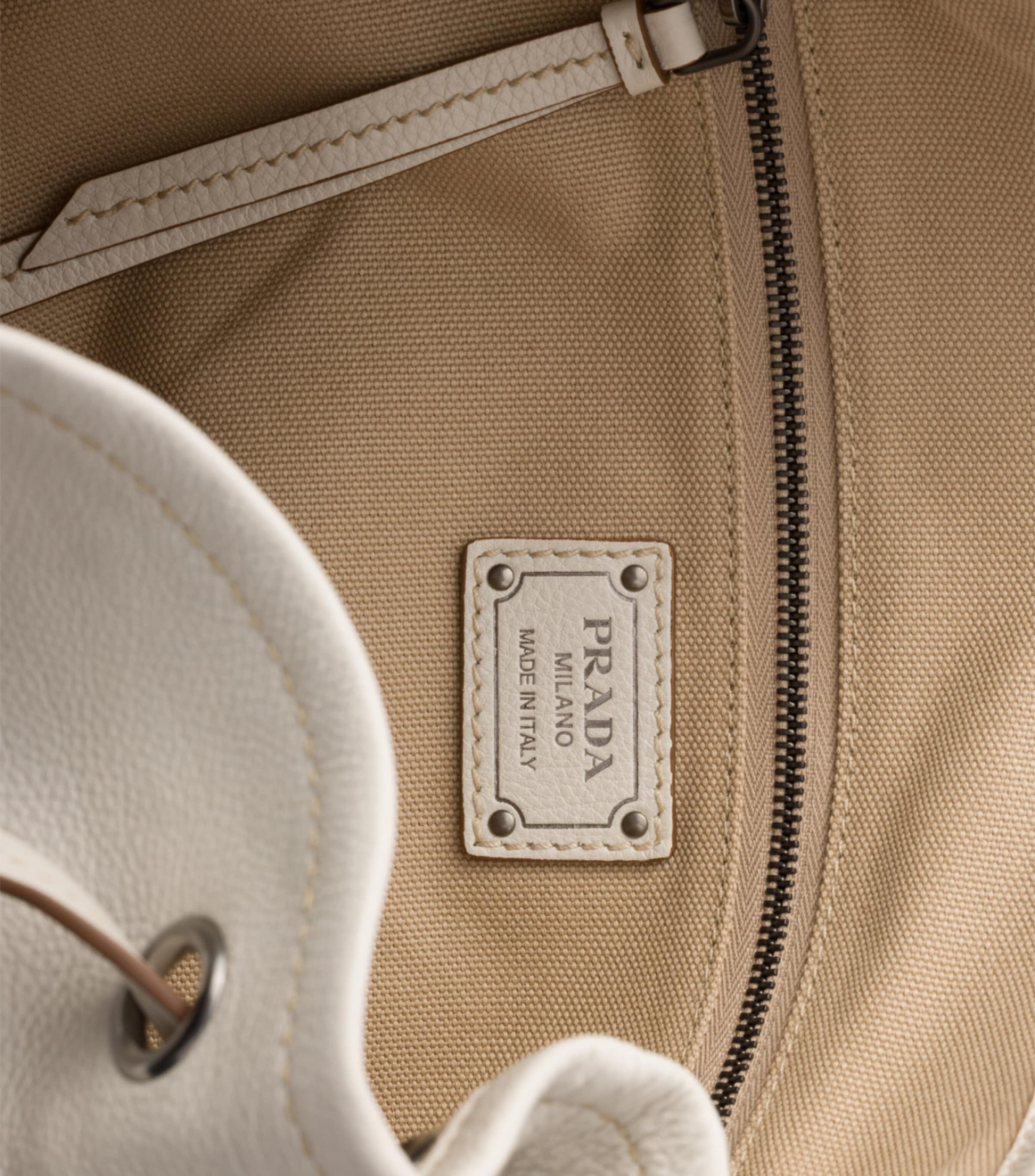Prada Large Leather Route Shoulder Bag Neutral Image 5