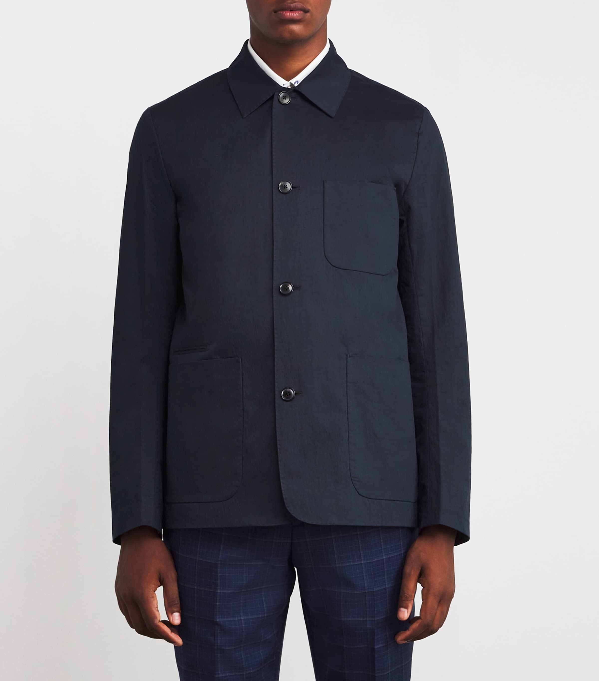 Casual Lightweight Jacket 47_NAVY Image 3