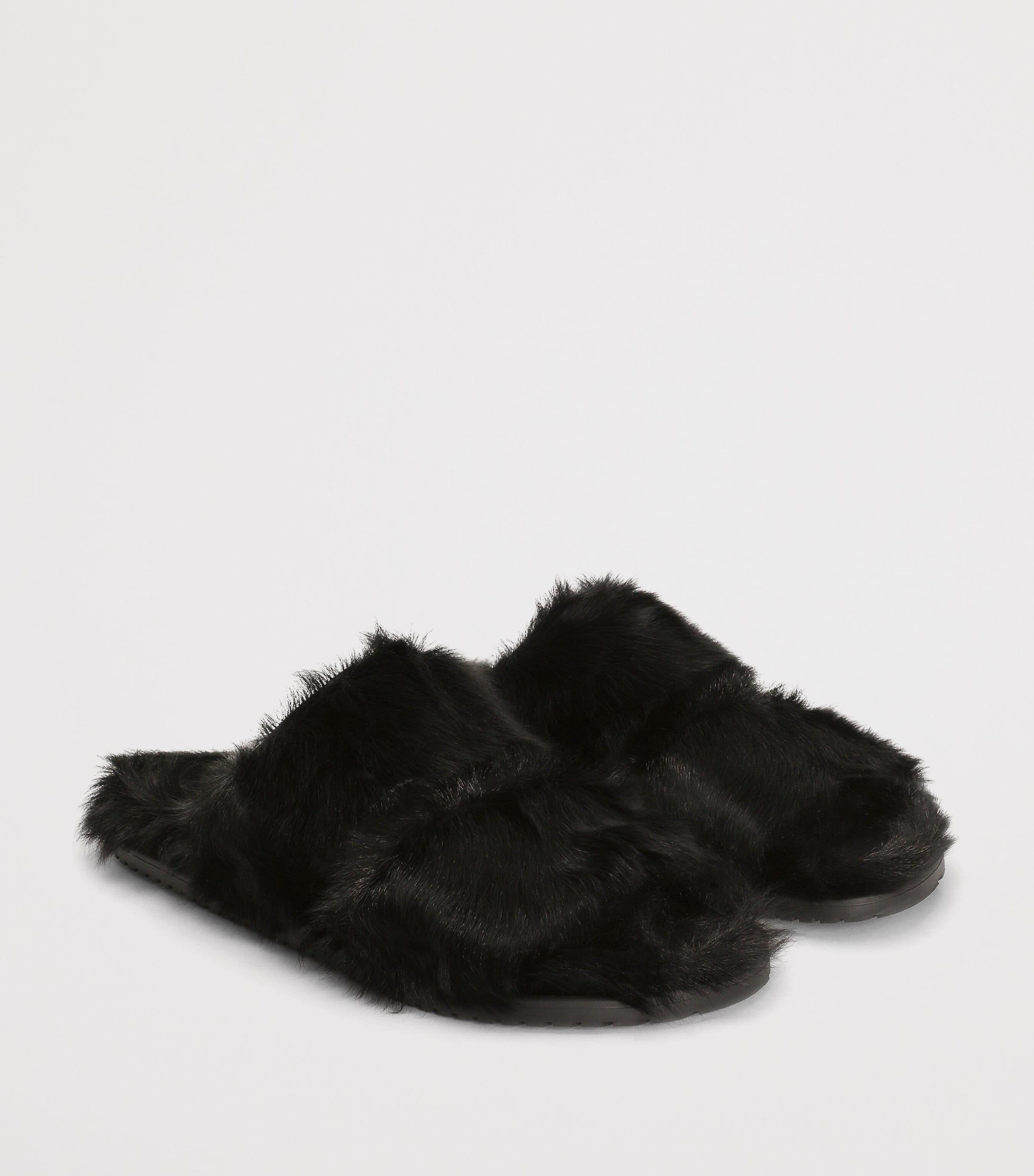 Dolce&Gabbana Kid Goat Sandals Black Image 2