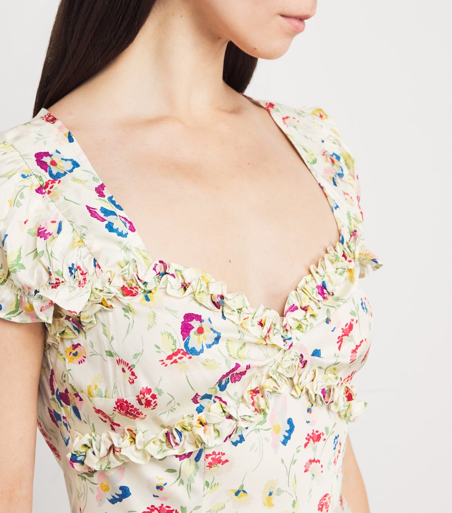 Silk-Blend Satin Valerine Maxi Dress WINDSWEPT BLOOMS Image 4