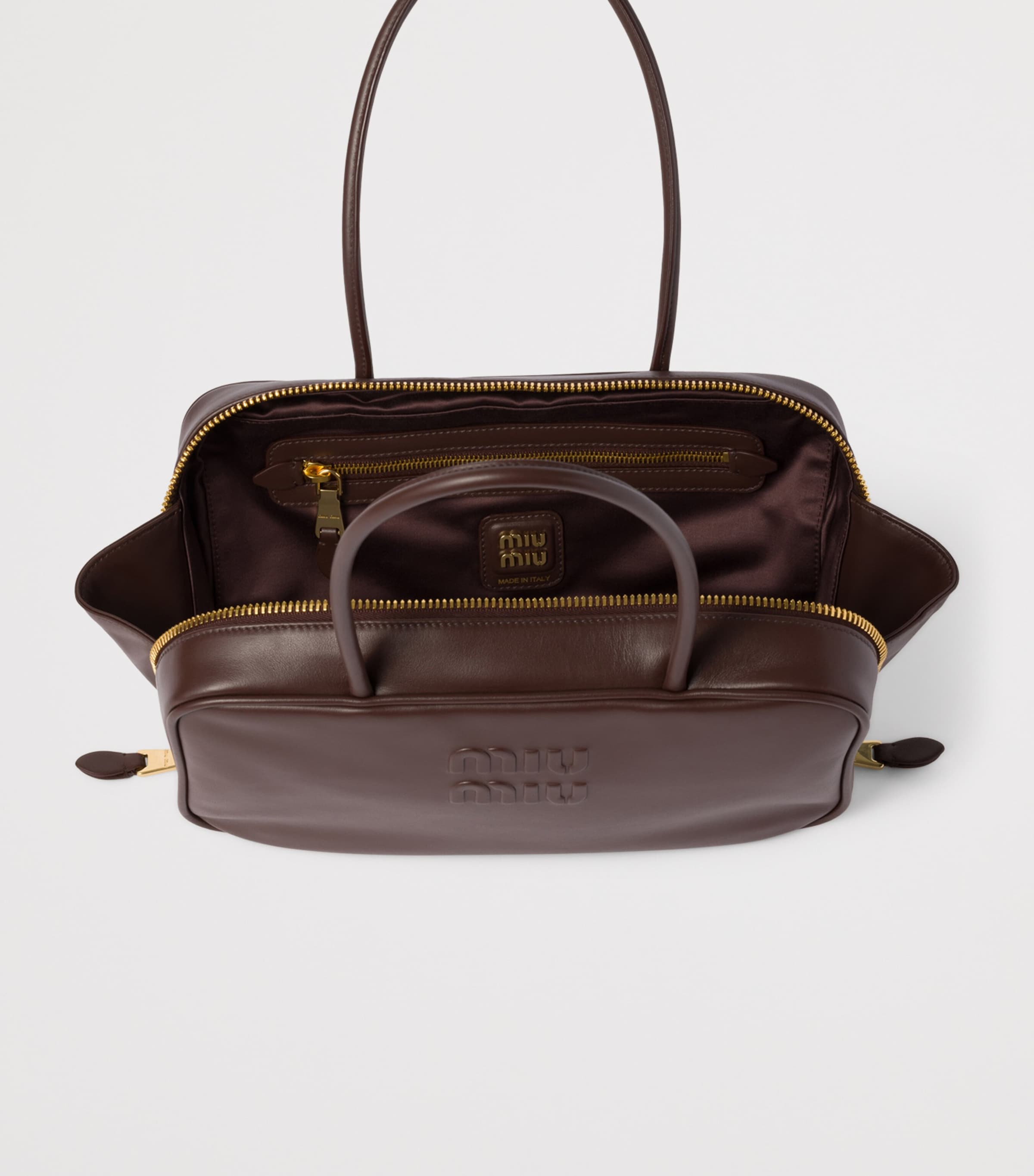 Leather Beau Top-Handle Bag F0NBL Image 6