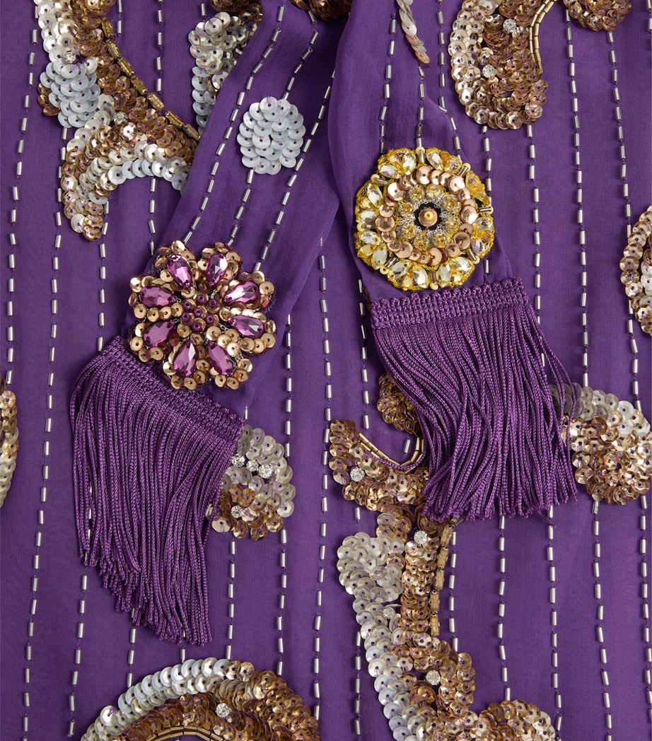 Silk Embellished Dress DDE Image 8