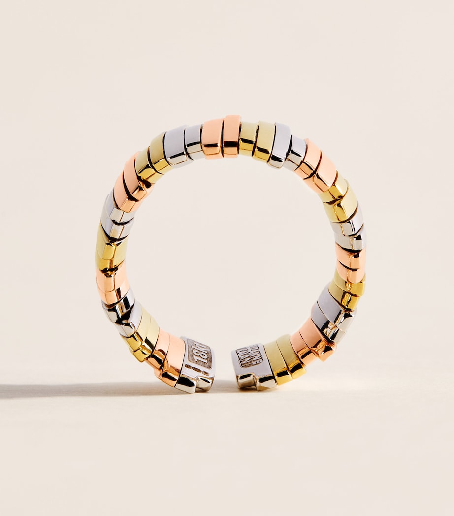 Suzanne Kalan Three-Tone Golden Jagged Wide Band Wyrg Image 5