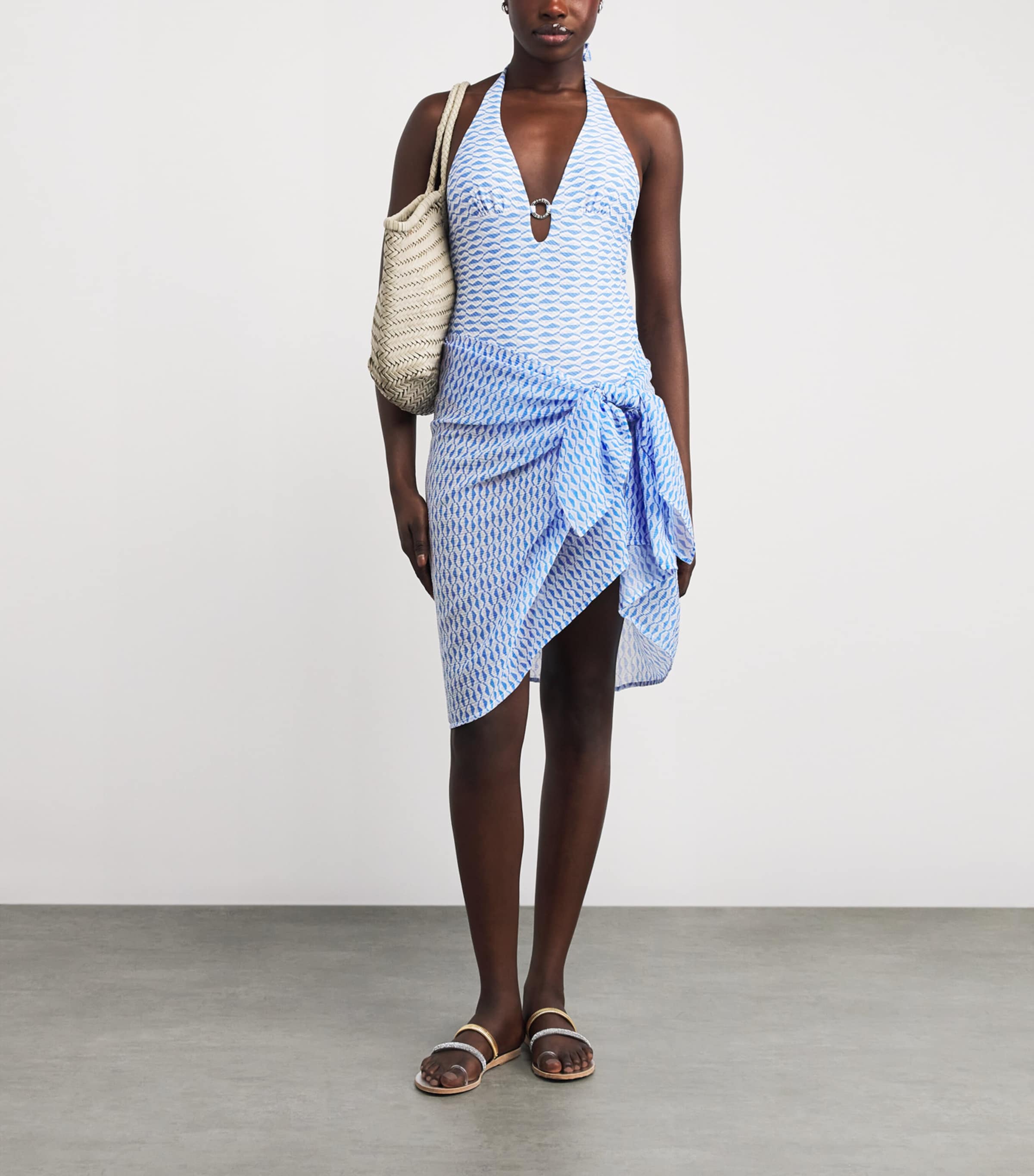 Cotton-Silk Tinos Mini Sarong PRT-PRT/COTTON-SILK Image 2