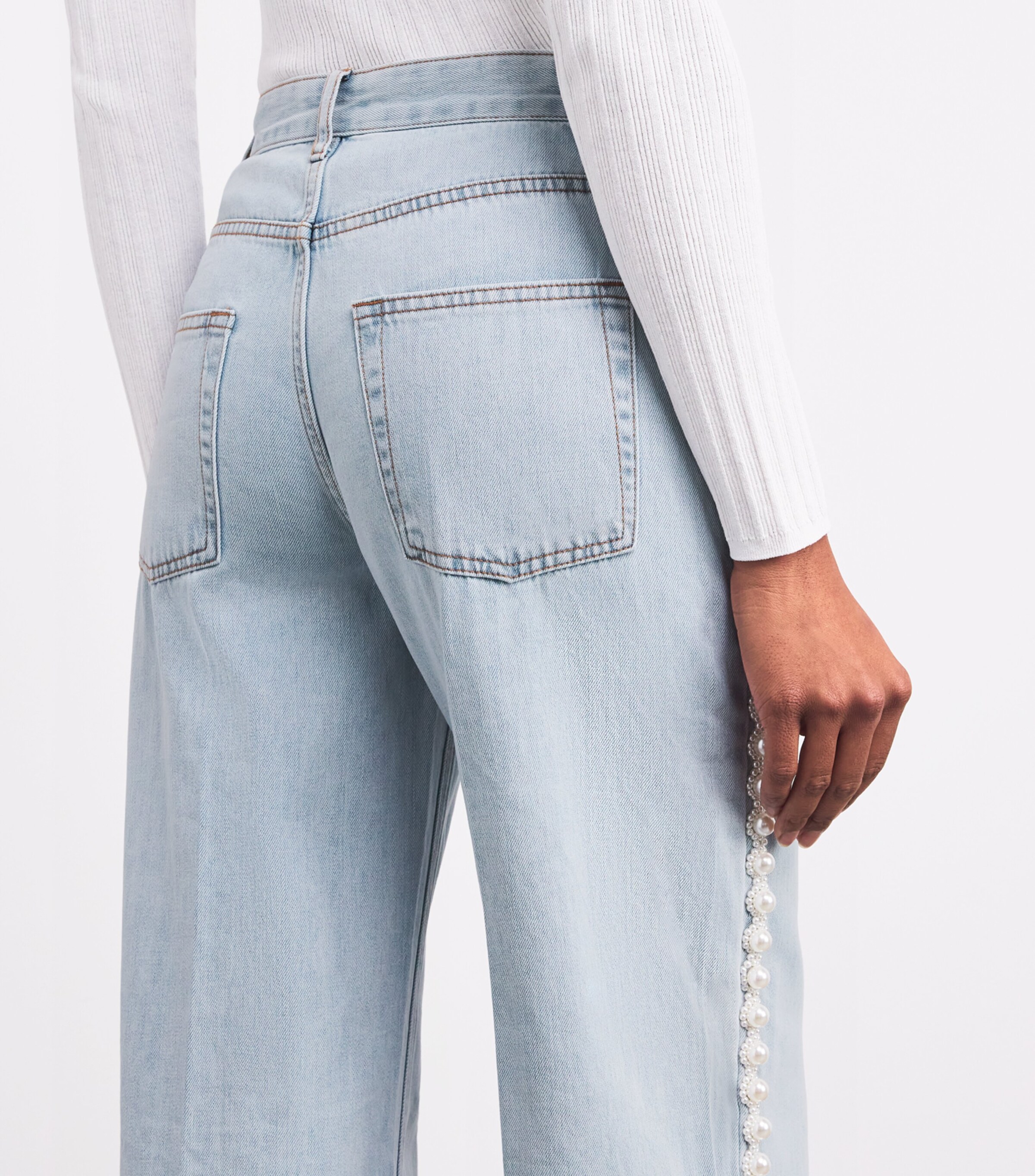 Sandro Paris Embellished Wide-Leg Jeans Harrods PT
