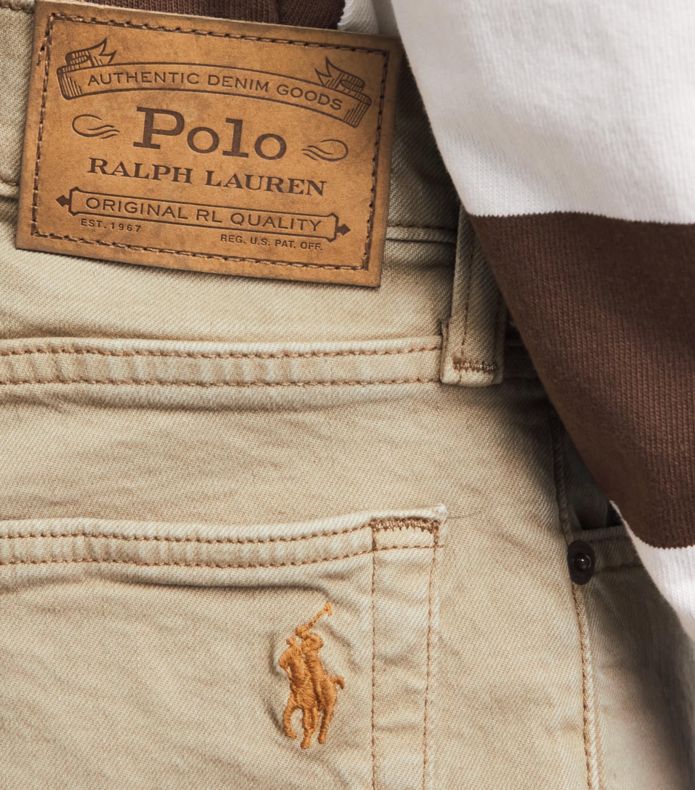 Polo Ralph Lauren Mens The Sullivan Slim Jeans Hdn Khaki Hill Image 3