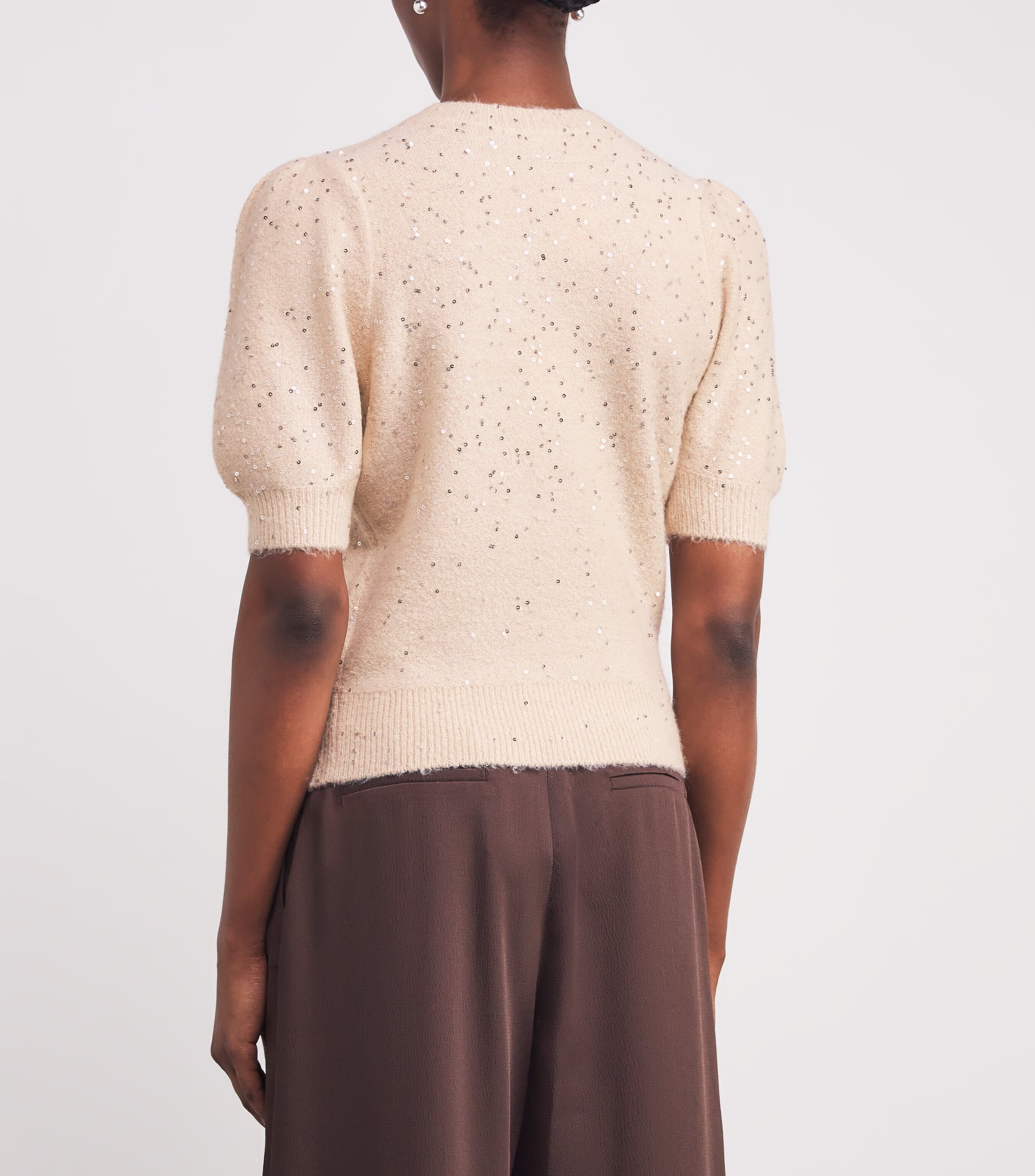 Sequin Gladiolus Sweater SOFT PINK Image 4