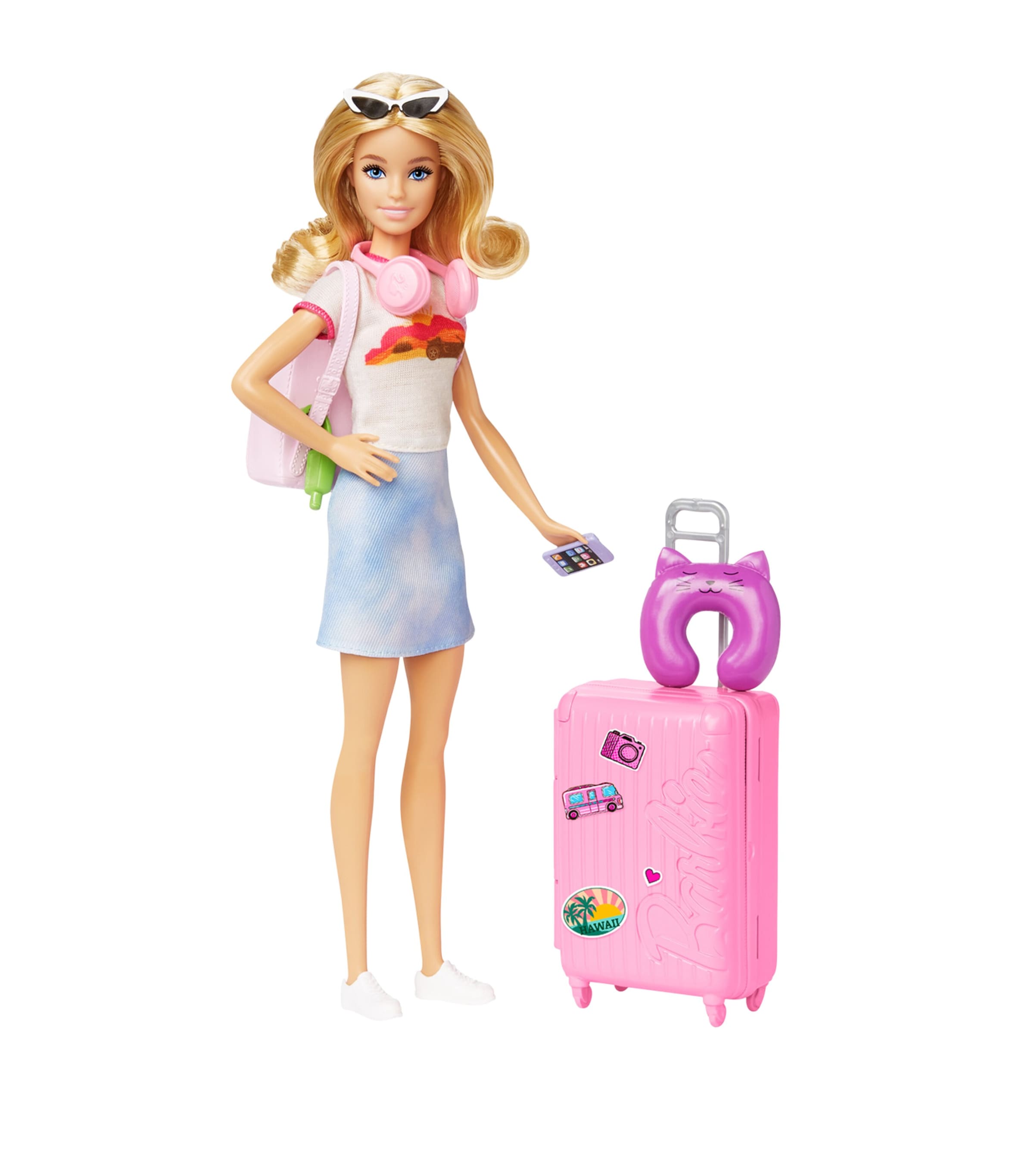 Barbie Travel  Doll In Blue