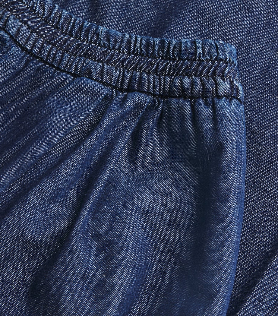 Elasticated Wide-Leg Jeans NAVY Image 5