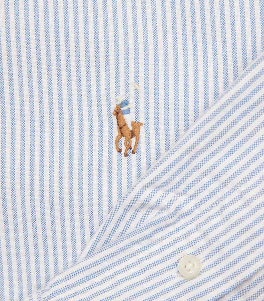 Polo Ralph Lauren Mens Striped Oxford Shirt Blue/white Stripe Image 5