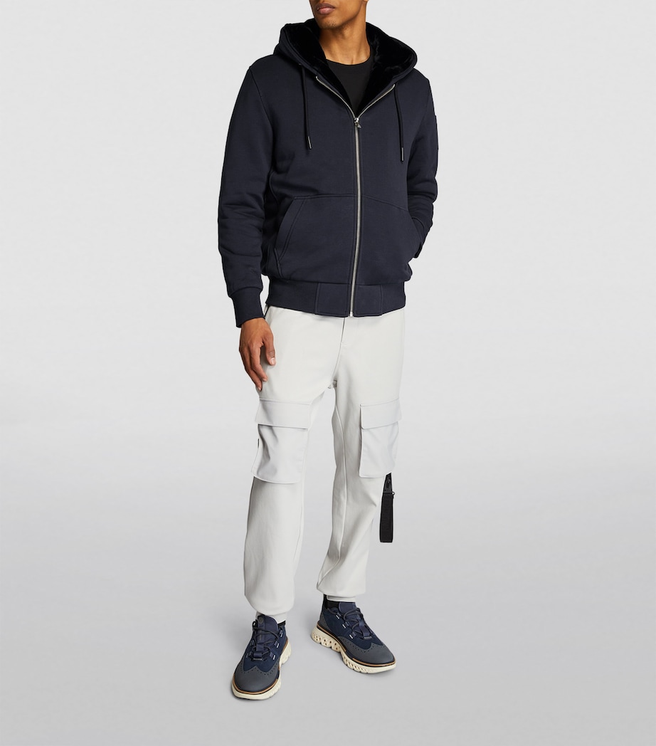 Padded Zip-Front Hoodie NAVY/BLACK - 1207 Image 2