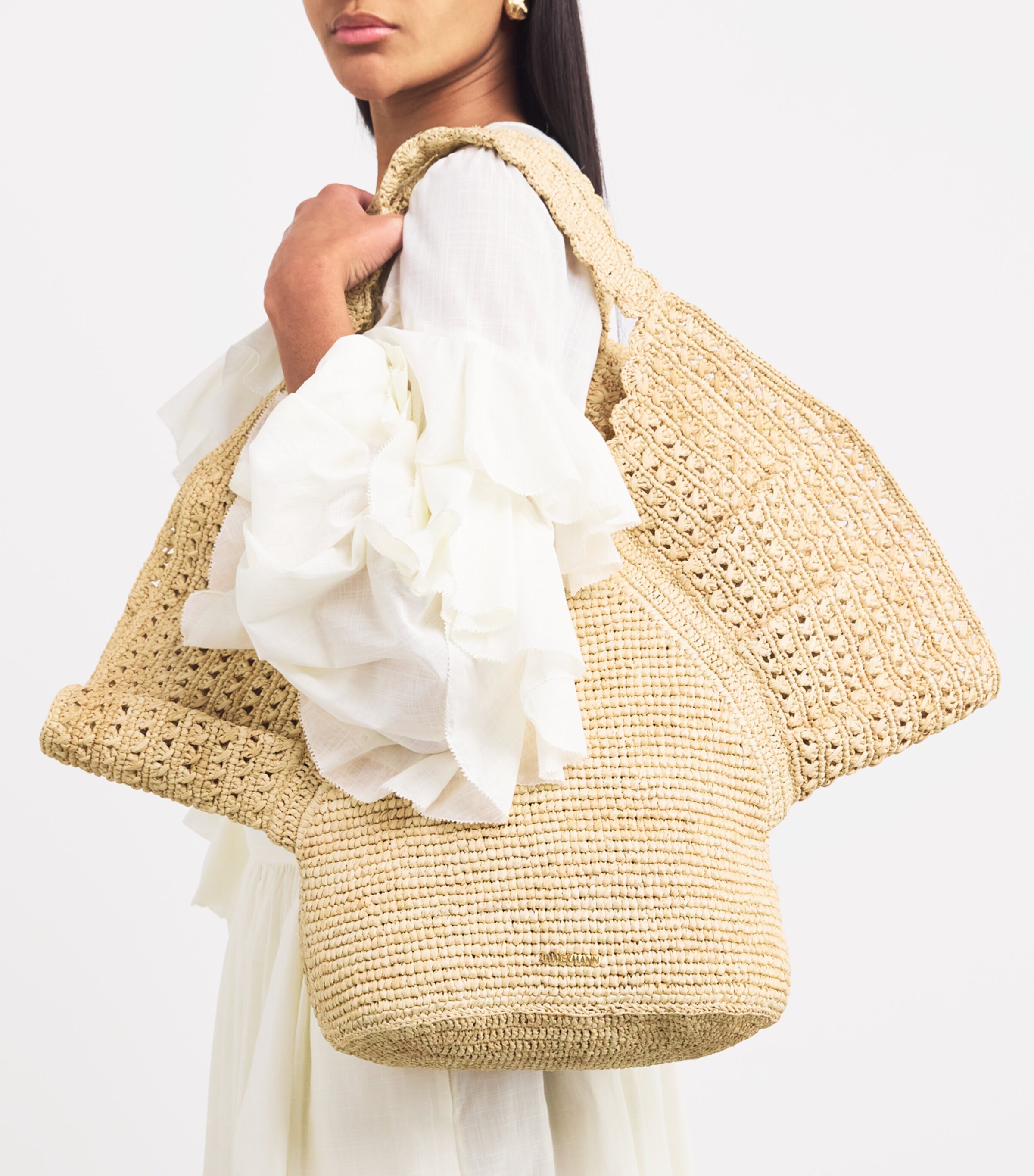Raffia Tote Bag NATURAL Image 5