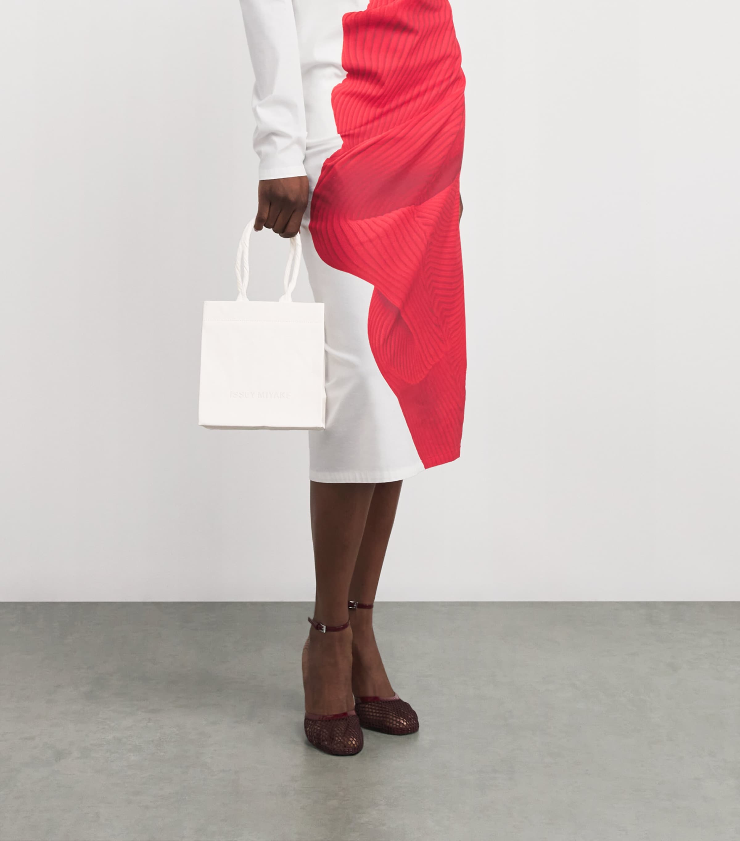 Paper Bag Tote Bag WHITE Image 5