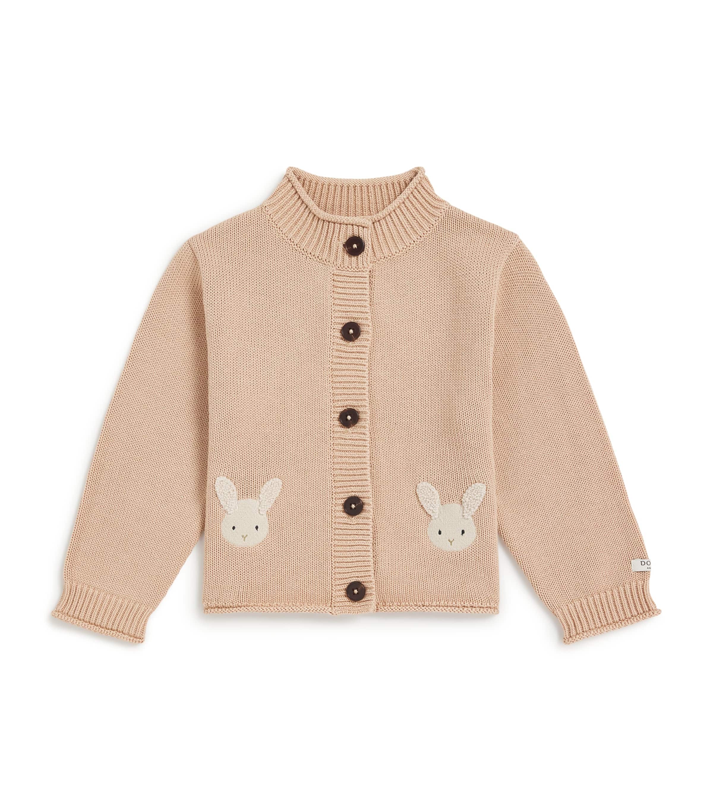 Donsje Organic Cotton Danta Cardigan (0-30 Months) Mocha Image 1