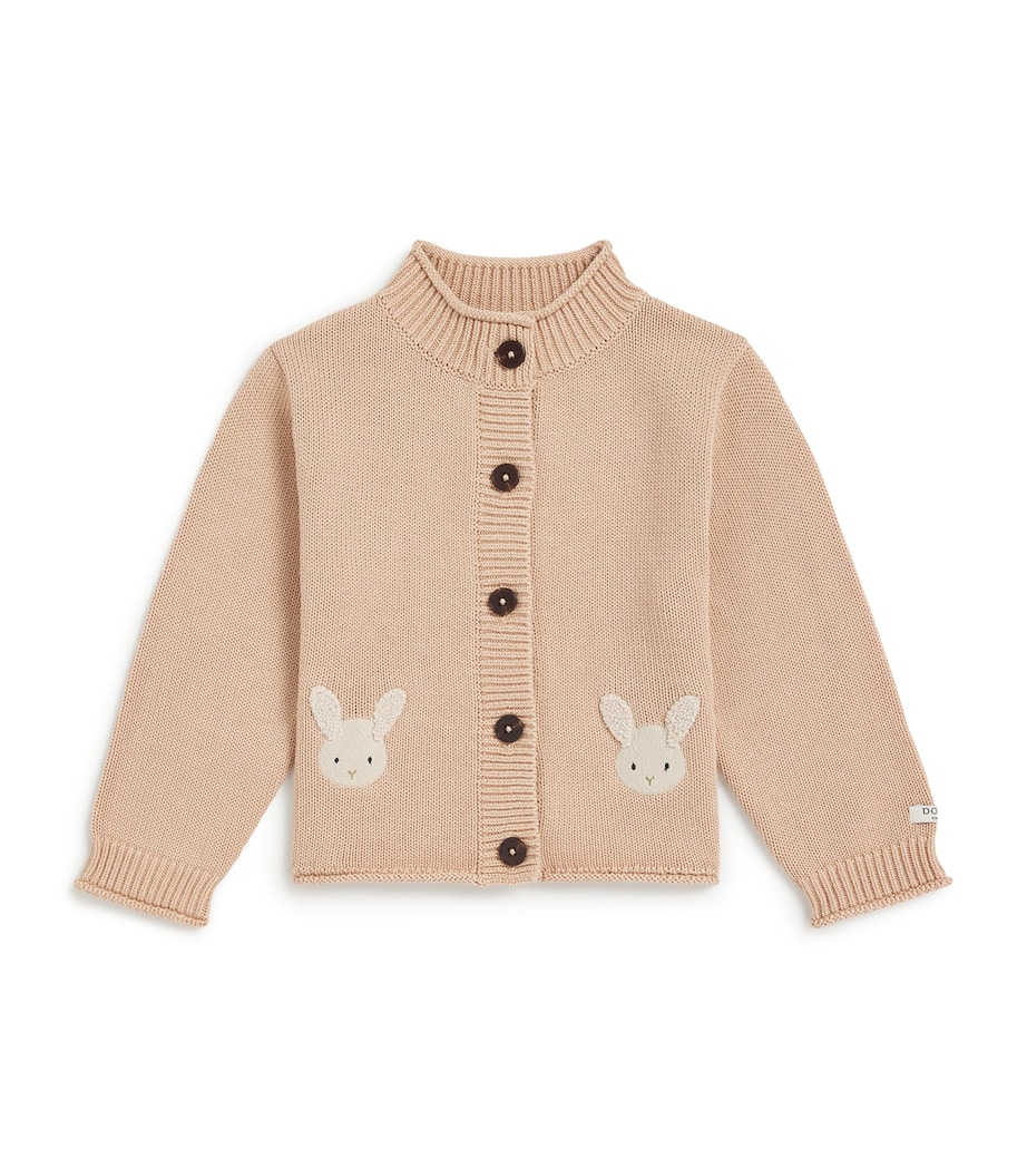 Donsje Organic Cotton Danta Cardigan (0-30 Months) Mocha Image 1