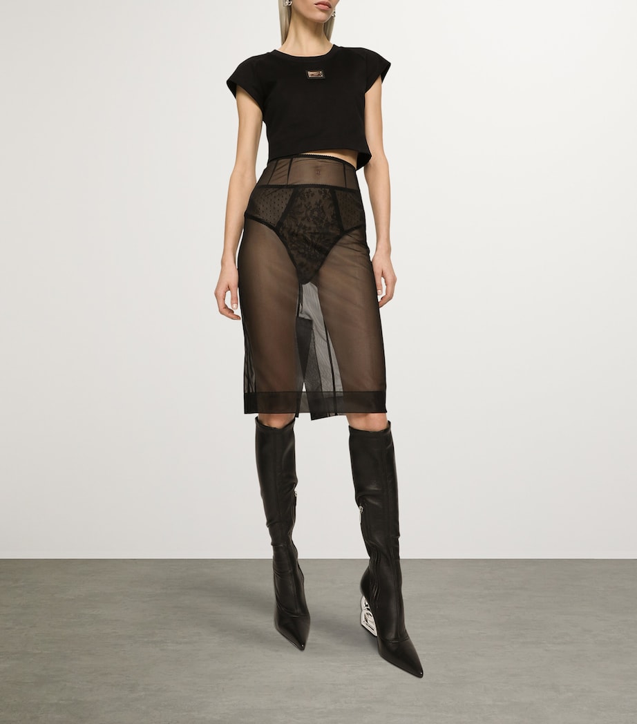 Lace Briefs N0000-BLACK Image 2