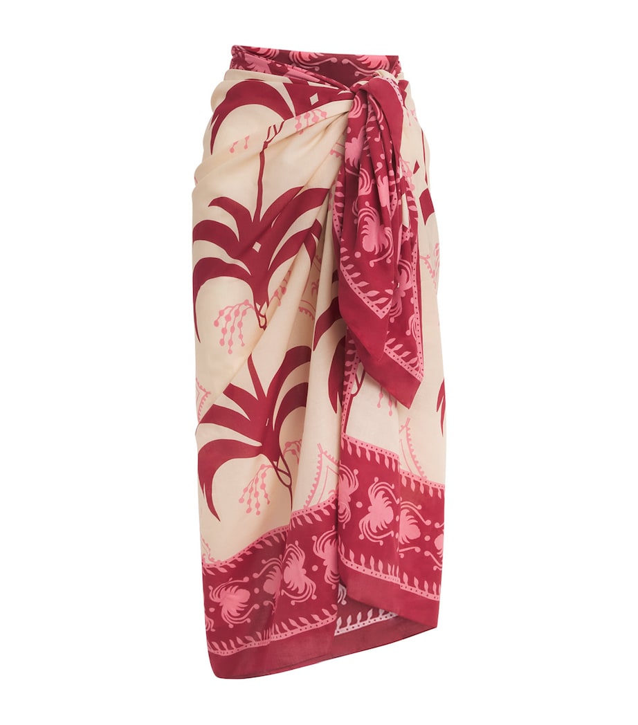 Cotton Dance of Dark Pareo ECRU/DARK CHERRY Image 1