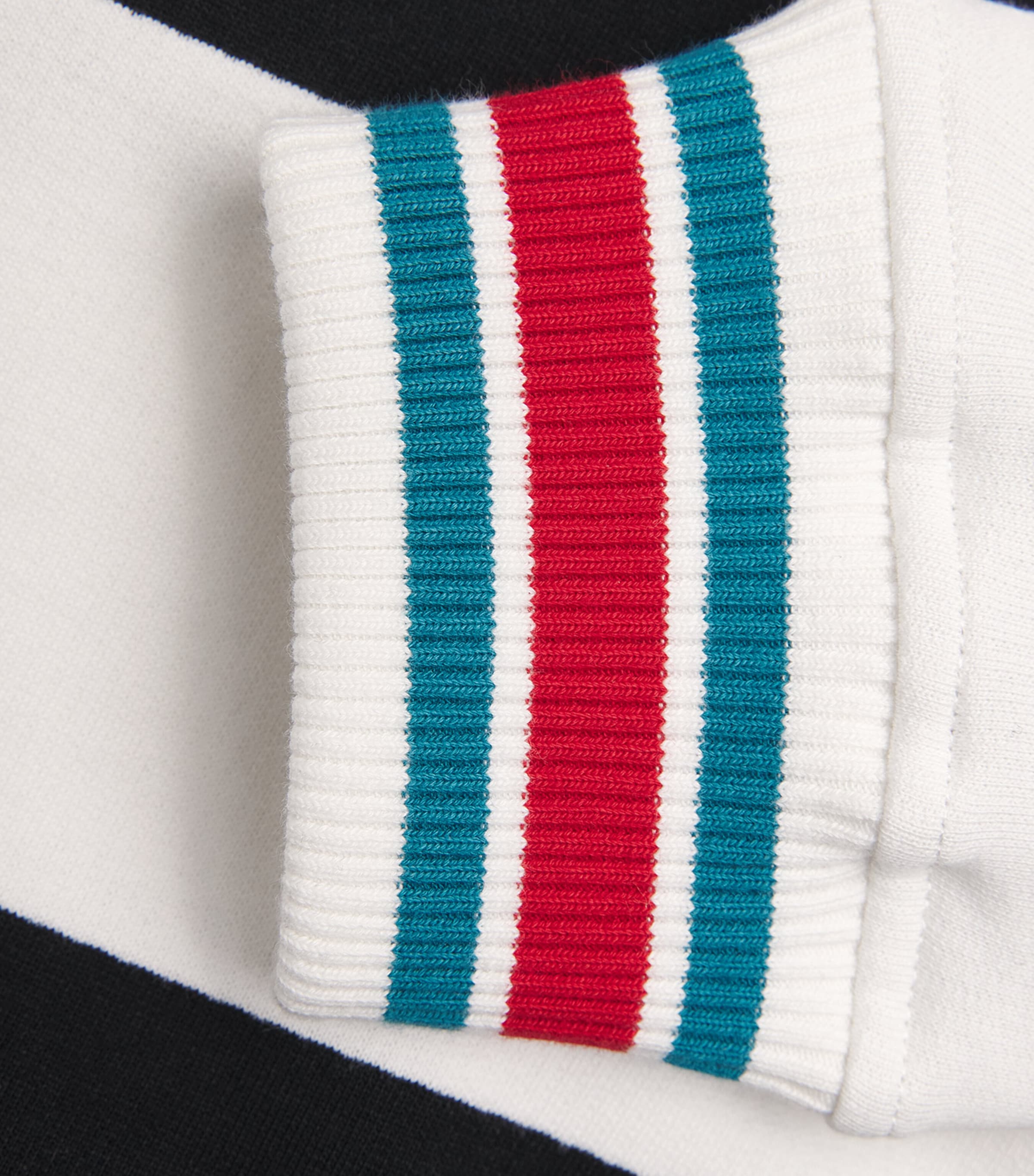 Drôle de Monsieur Mens Cotton Stripe Logo Shirt Off White Image 6