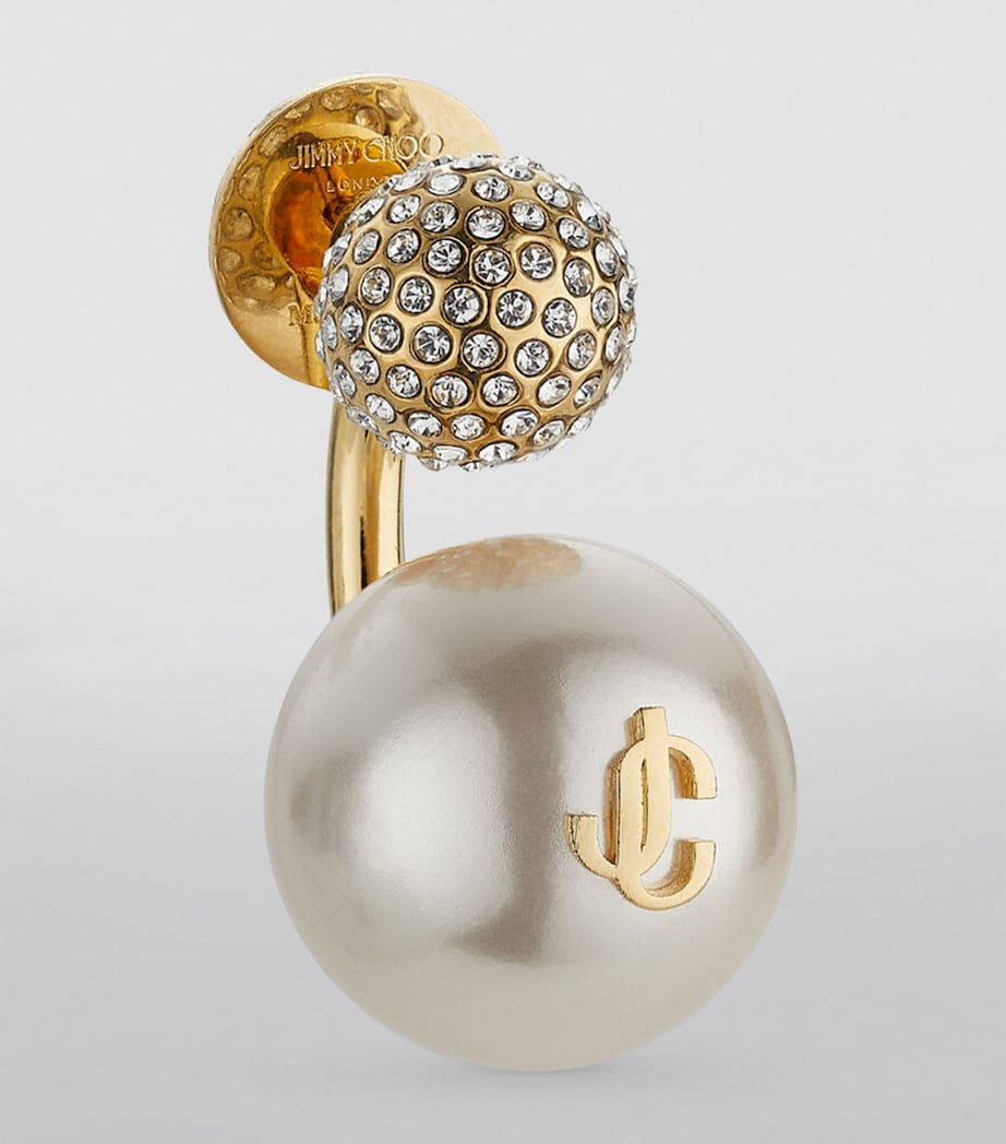 Auri Single Earring GOLD/WHITE/CRYSTAL Image 2