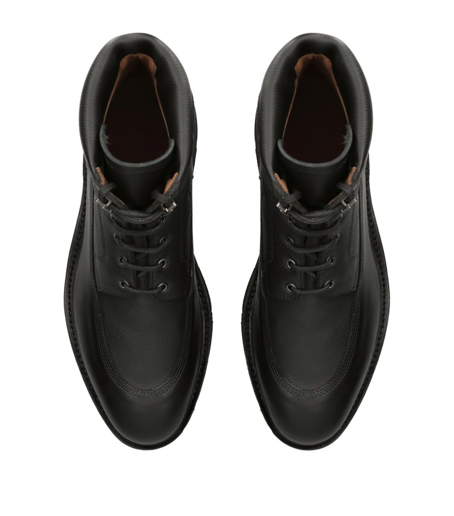 Leather Weekend Boots BLACK Image 4