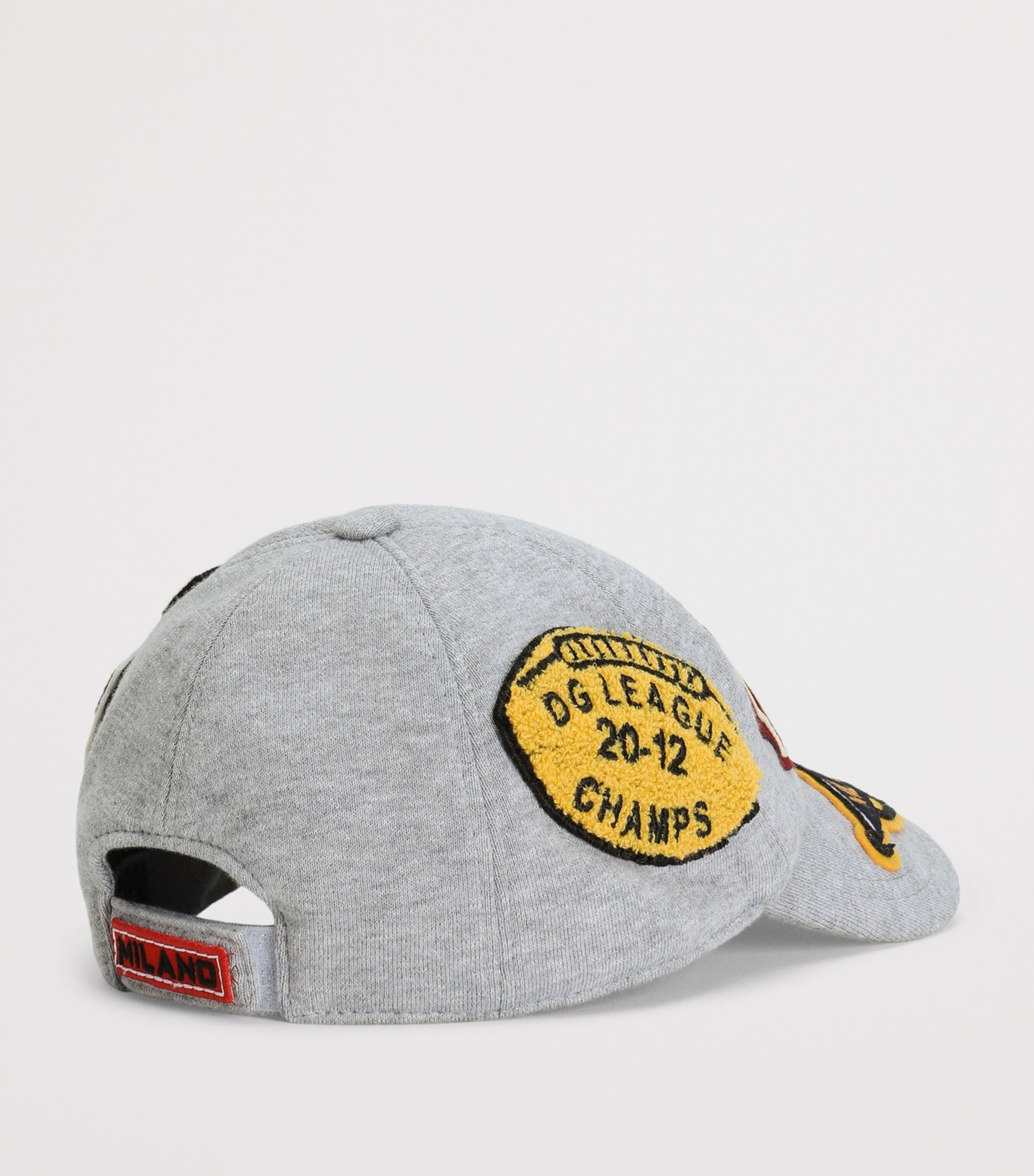 Cotton Appliqué Baseball Cap S8290-MELANGE GREY Image 2