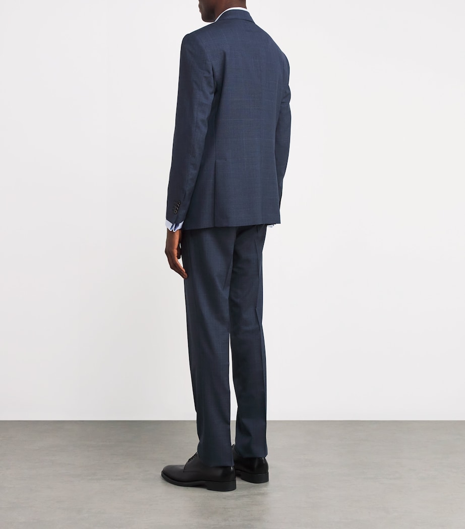 Virgin Wool 2-Piece Suit 001 NAVY BLUE Image 3