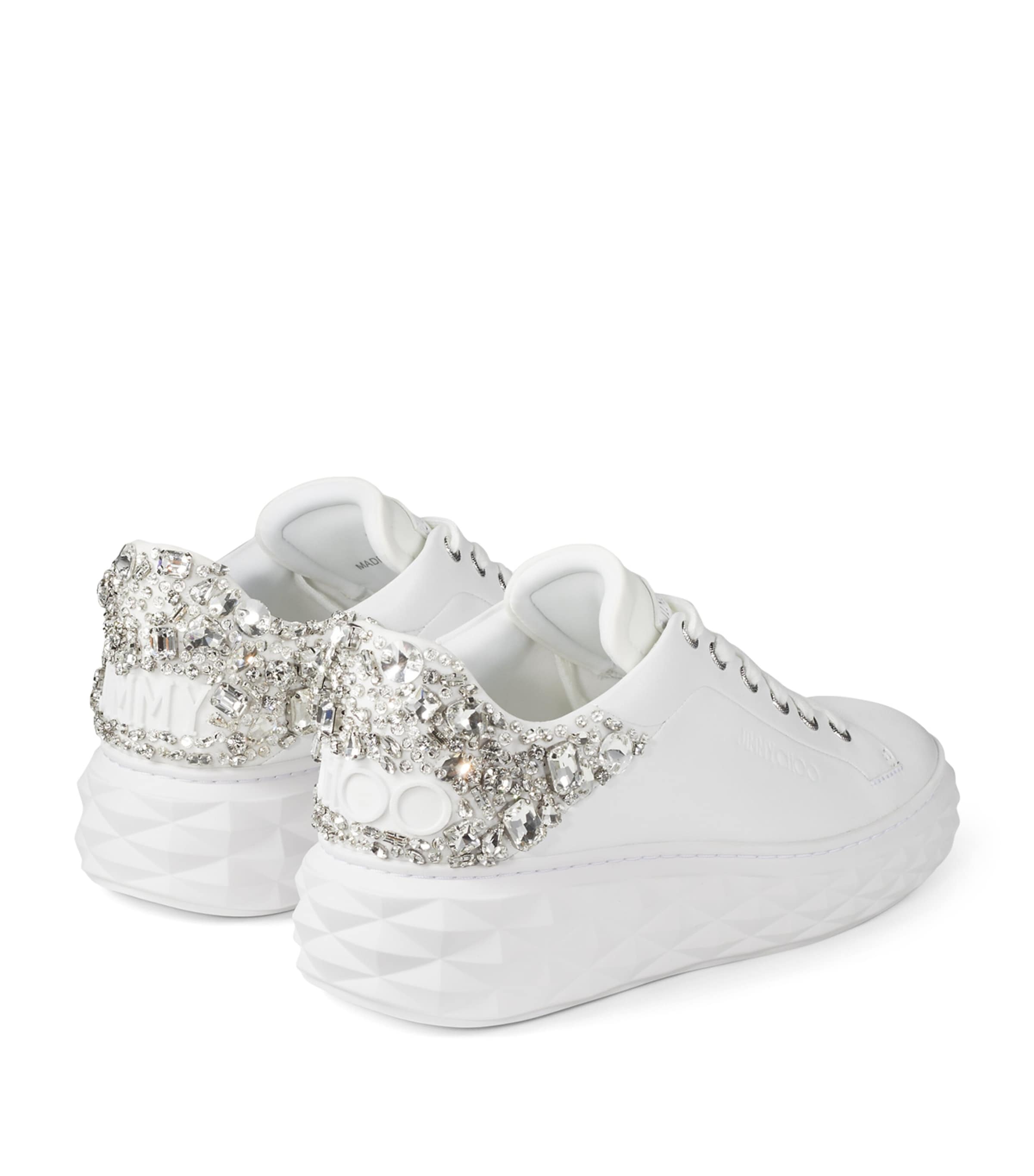 Diamond Light Maxi Leather Sneakers X WHITE/SILVER Image 2