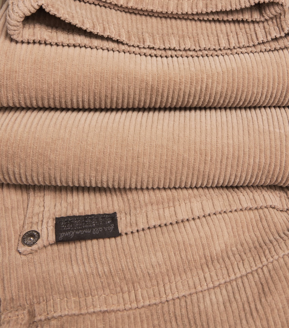 Corduroy Straight Trousers U71LR CORDUROY SLVR Image 5