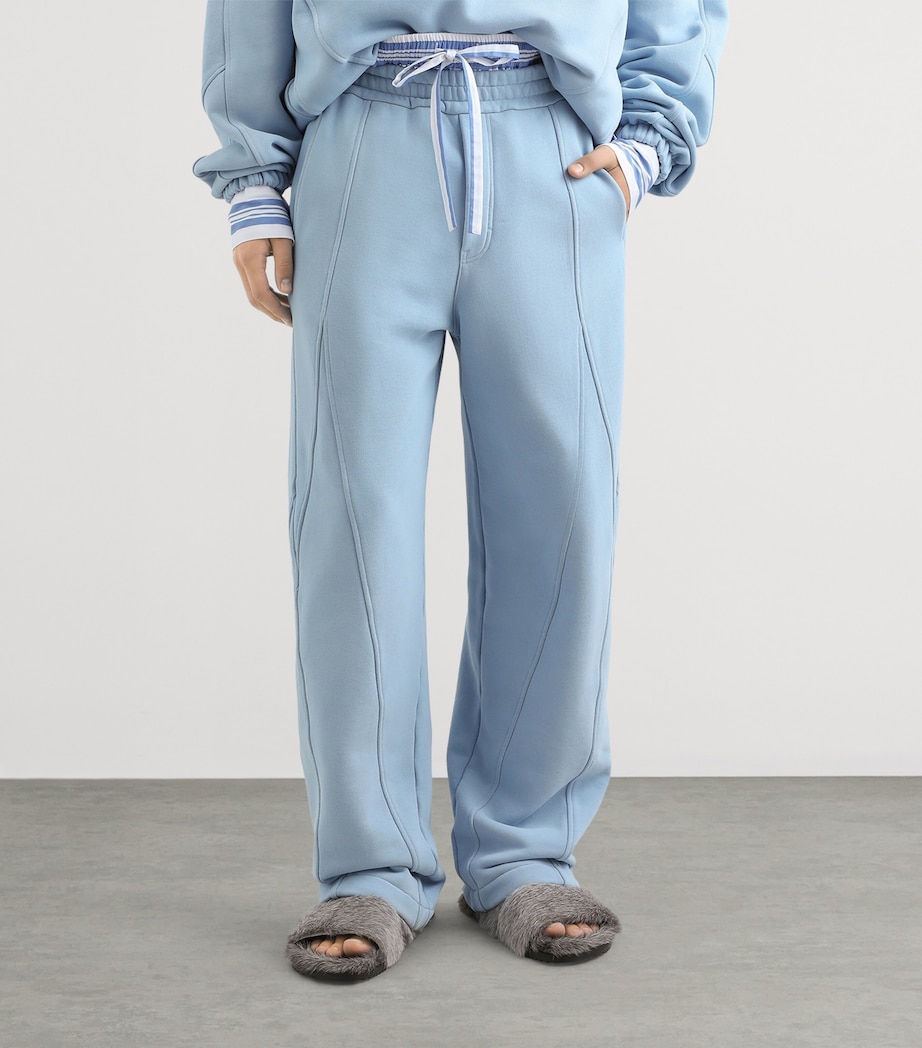 Dolce&Gabbana Mens Cotton Jersey Sweatpants Sky Blue Image 6
