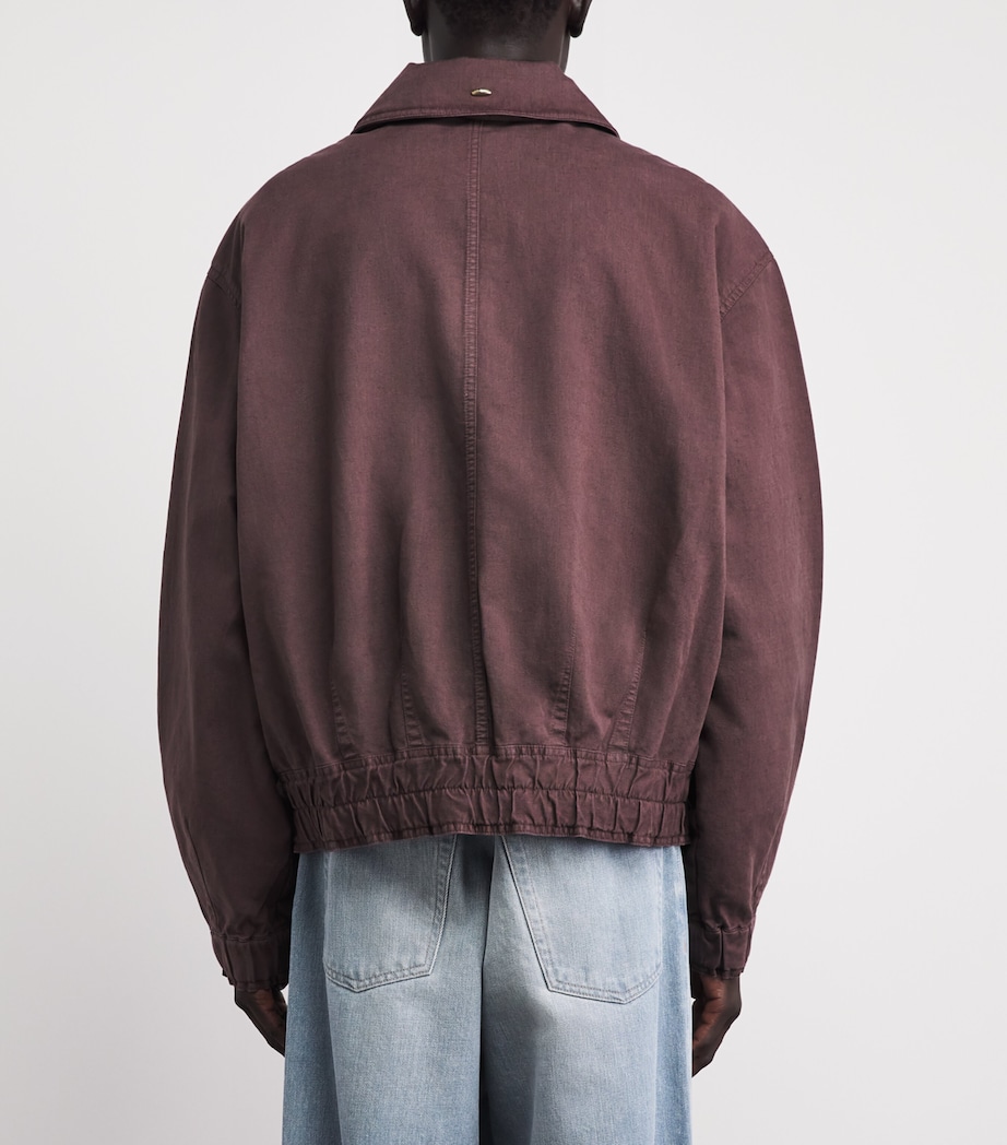 Cotton-Linen Command Jacket PORT Image 5