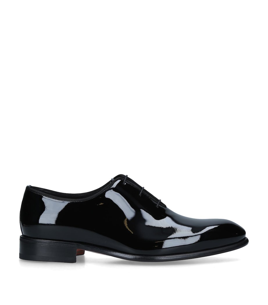 Patent Carter Wholecut Oxford Shoes BLACK Image 3