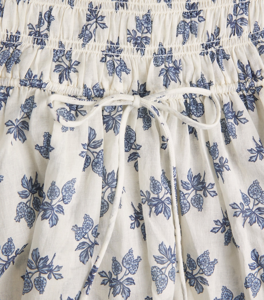 Cotton Floral Kaira Midi Dress CREME POMEGRA BLOOM Image 5