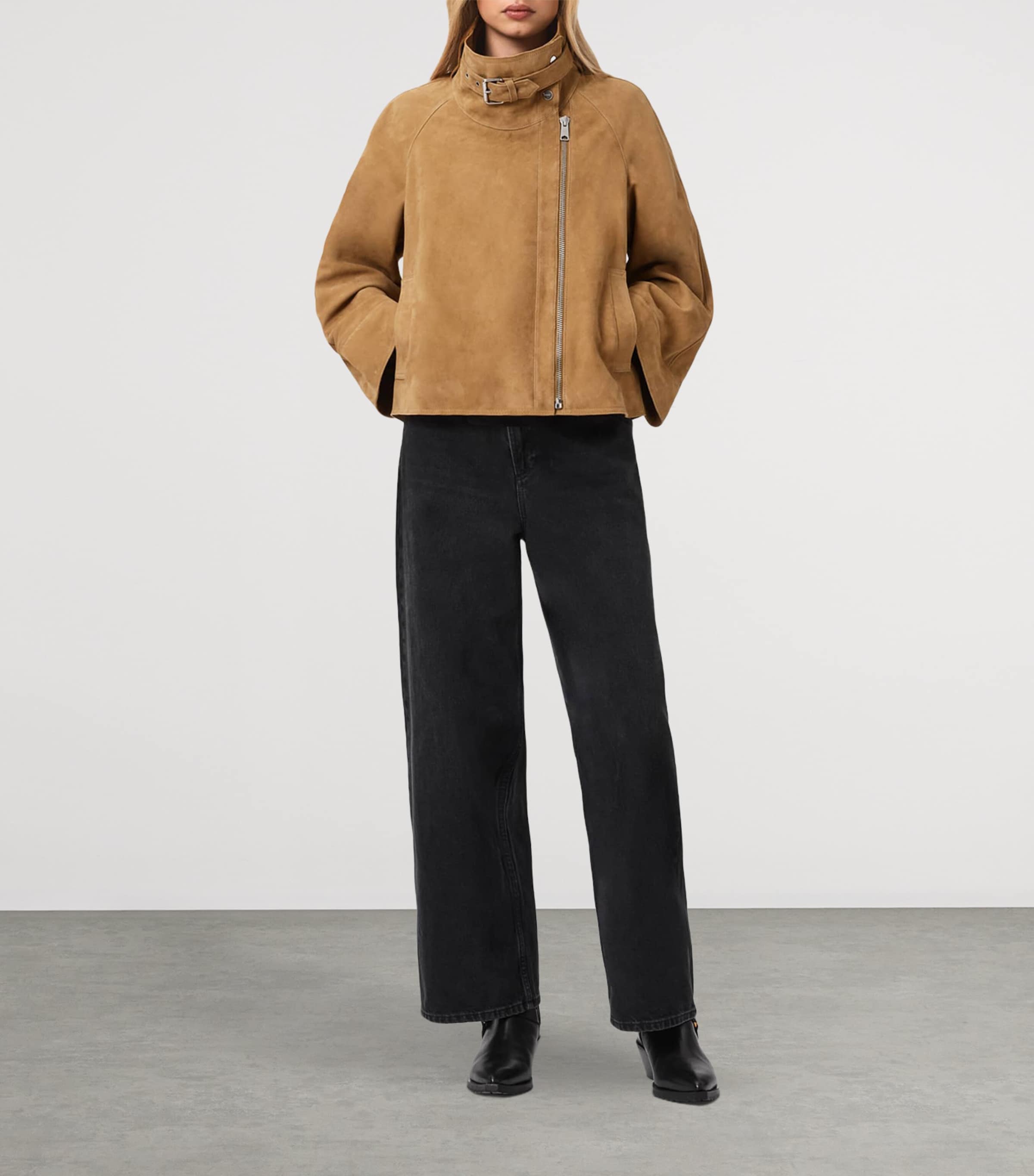 Suede Rhone Jacket CAMEL BROWN Image 2