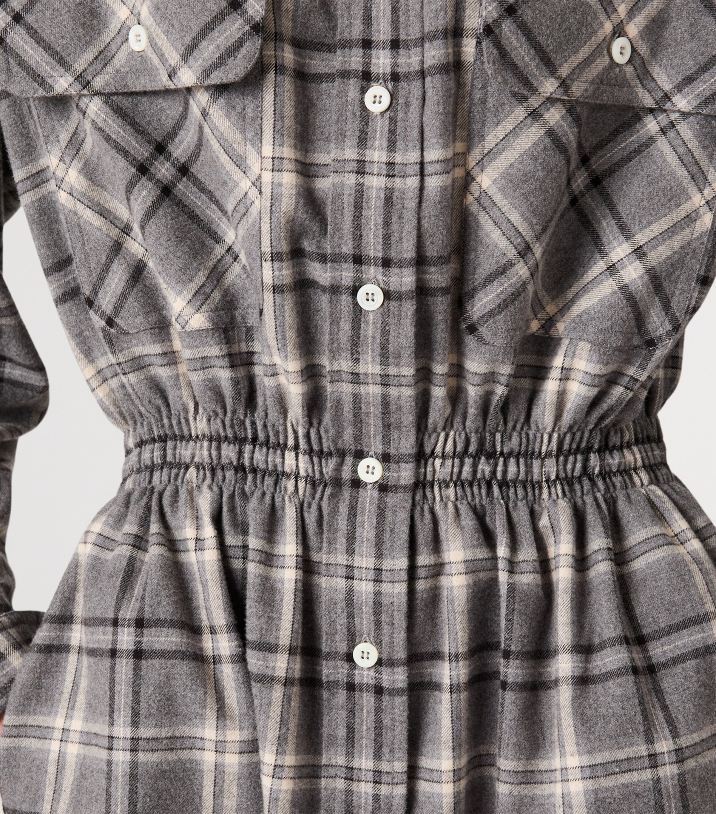 Cotton Flannel Mini Dress F0480 Image 4