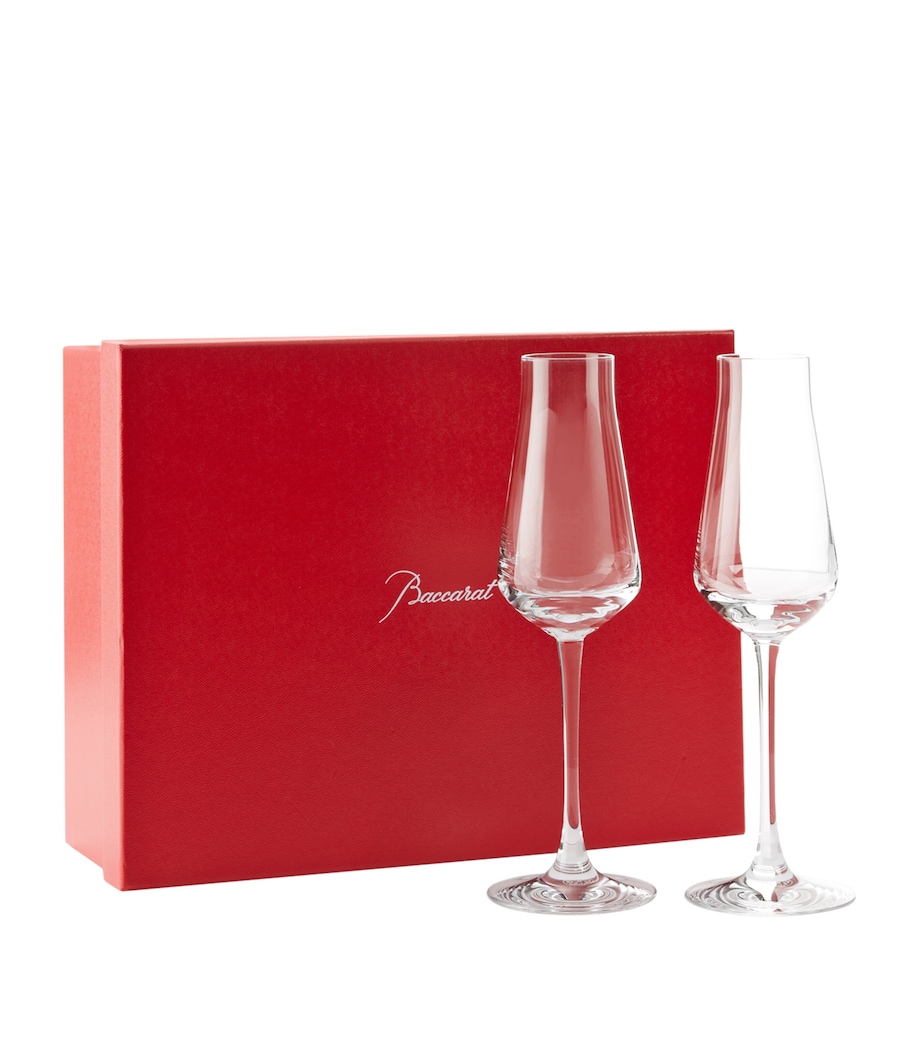 Set of 2 Chateau Baccarat Flutes NO COLOUR Image 2