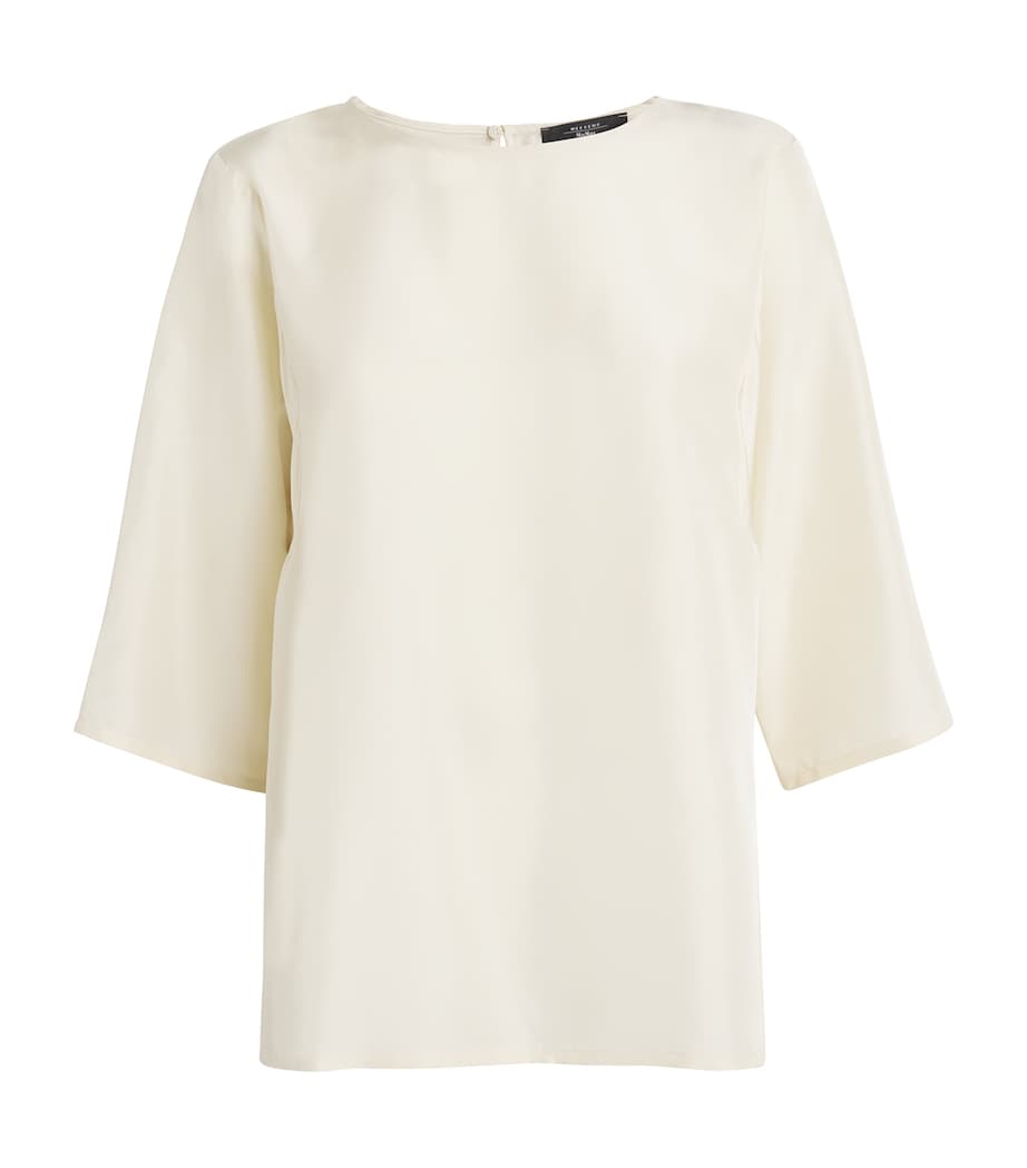 Silk-Front Blouse ECRU Image 1