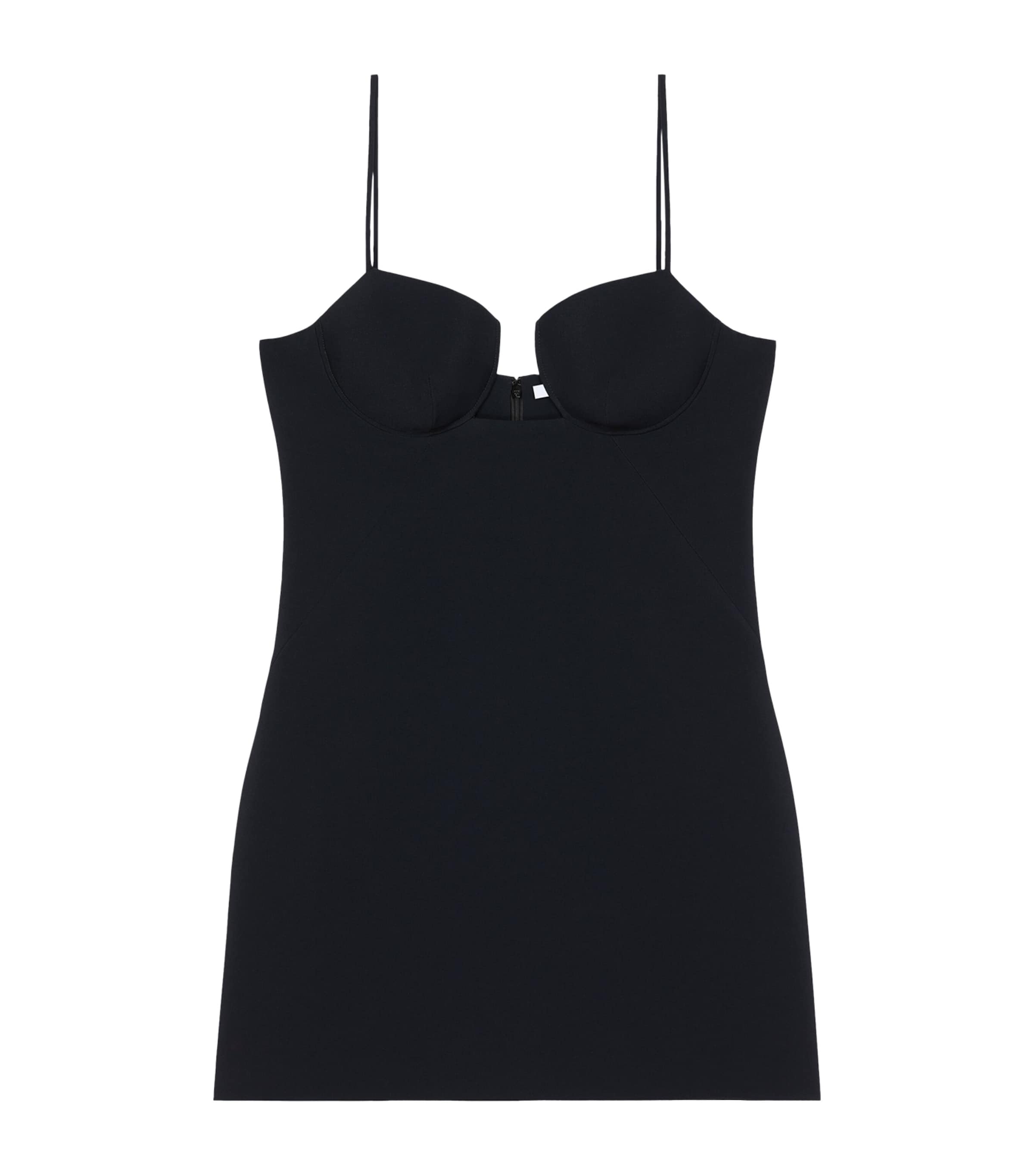 Givenchy Womens Cutaway Mini Dress Black Image 1