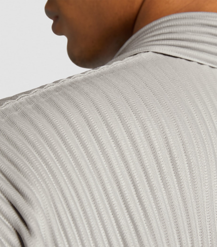 Pleated Polo Shirt 11 LIGHT GRAY Image 6