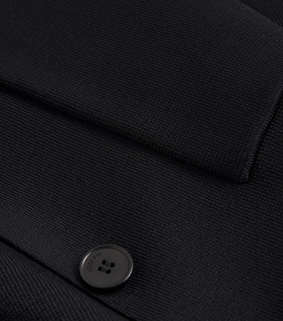 Milano Knit Stretch Waistcoat BLACK Image 5