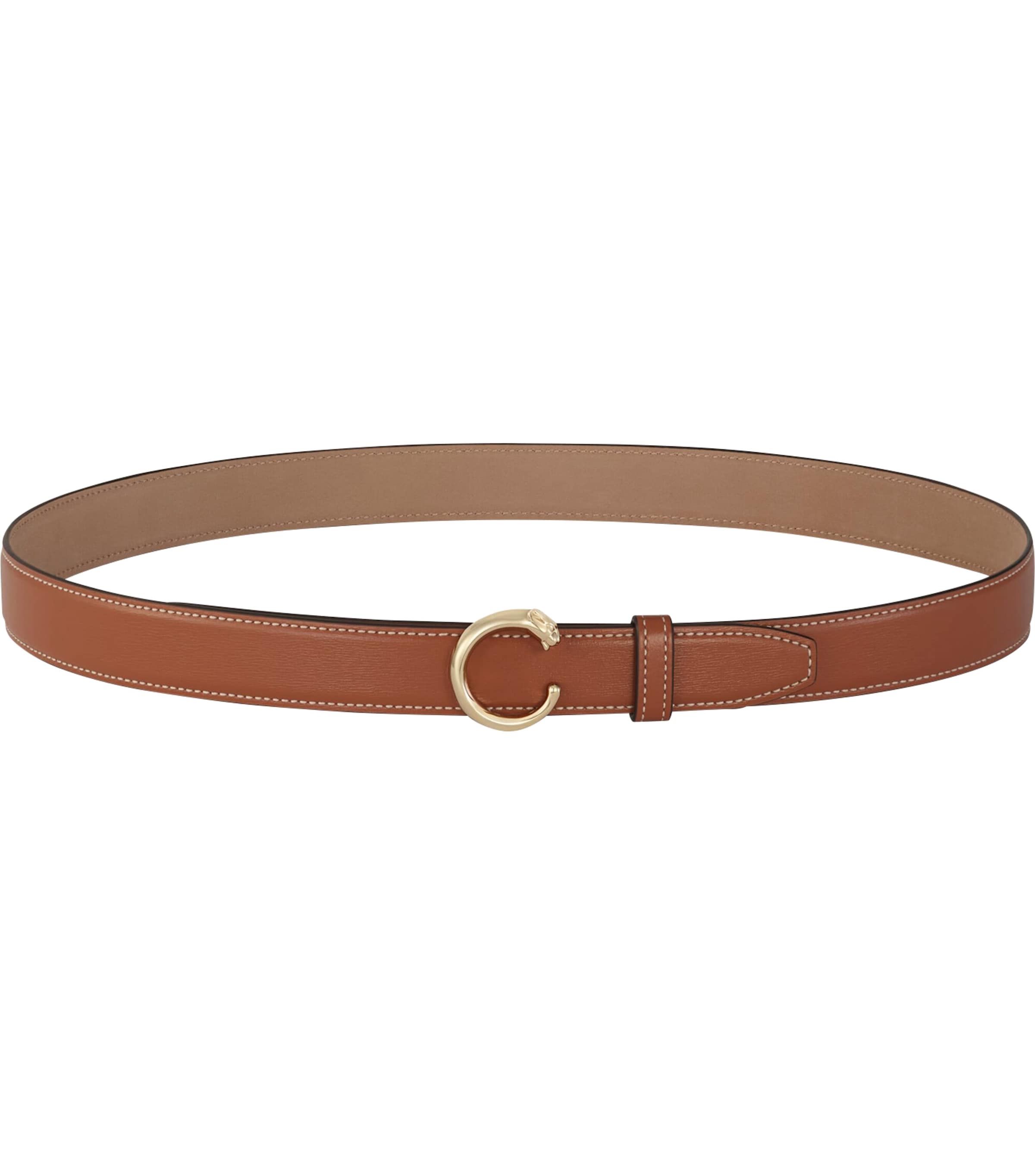 Cartier Medium Leather Panthère de Cartier Belt (85cm) Caramel Image 1