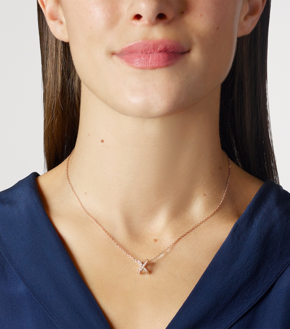 Chaumet Rose Gold and Diamond Jeux de Liens Necklace Pink Gold Image 2