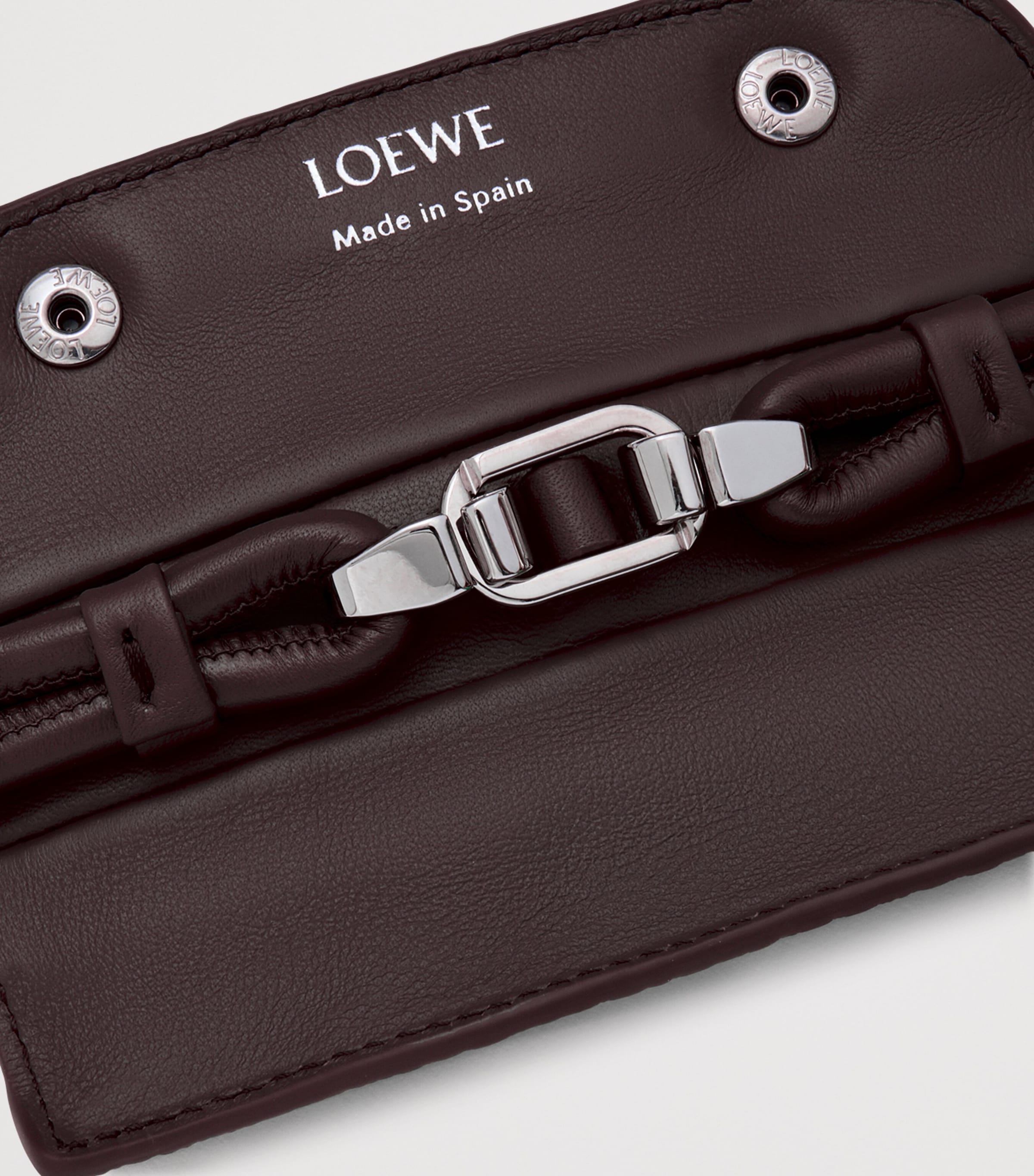 Large Leather Madrid Shoulder Bag DARK EBONY Image 13