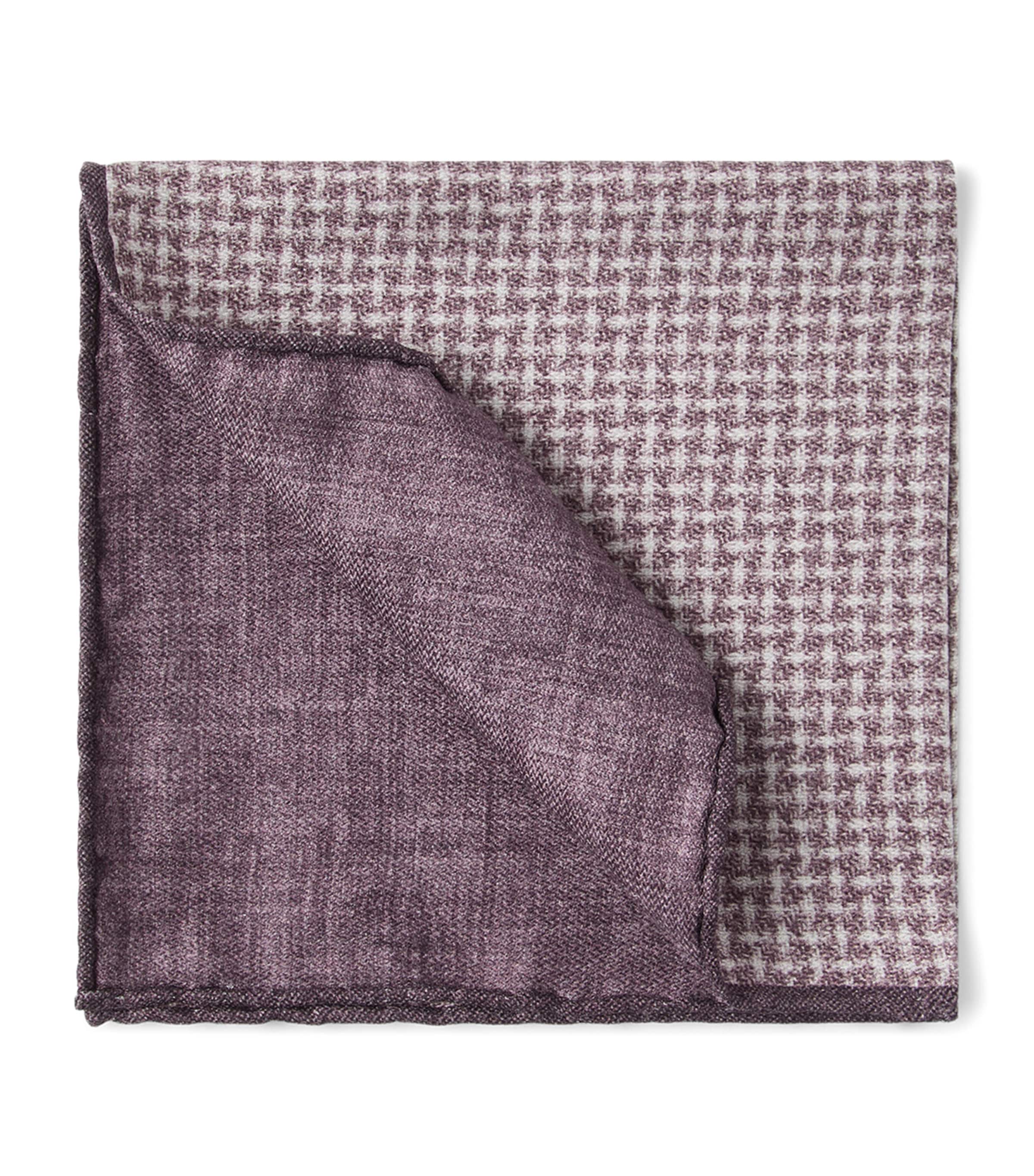 Brunello Cucinelli Silk Patterned Pocket Square | Men Accessories | Pocket Squares | Designers | Brunello Cucinelli | Partywear | Mens | Accessories