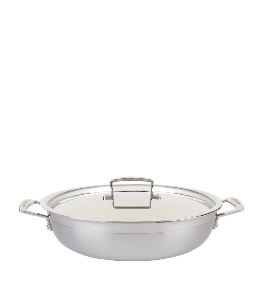 3-Ply Stainless Steel Shallow Casserole Dish (30cm) STEEL Image 1