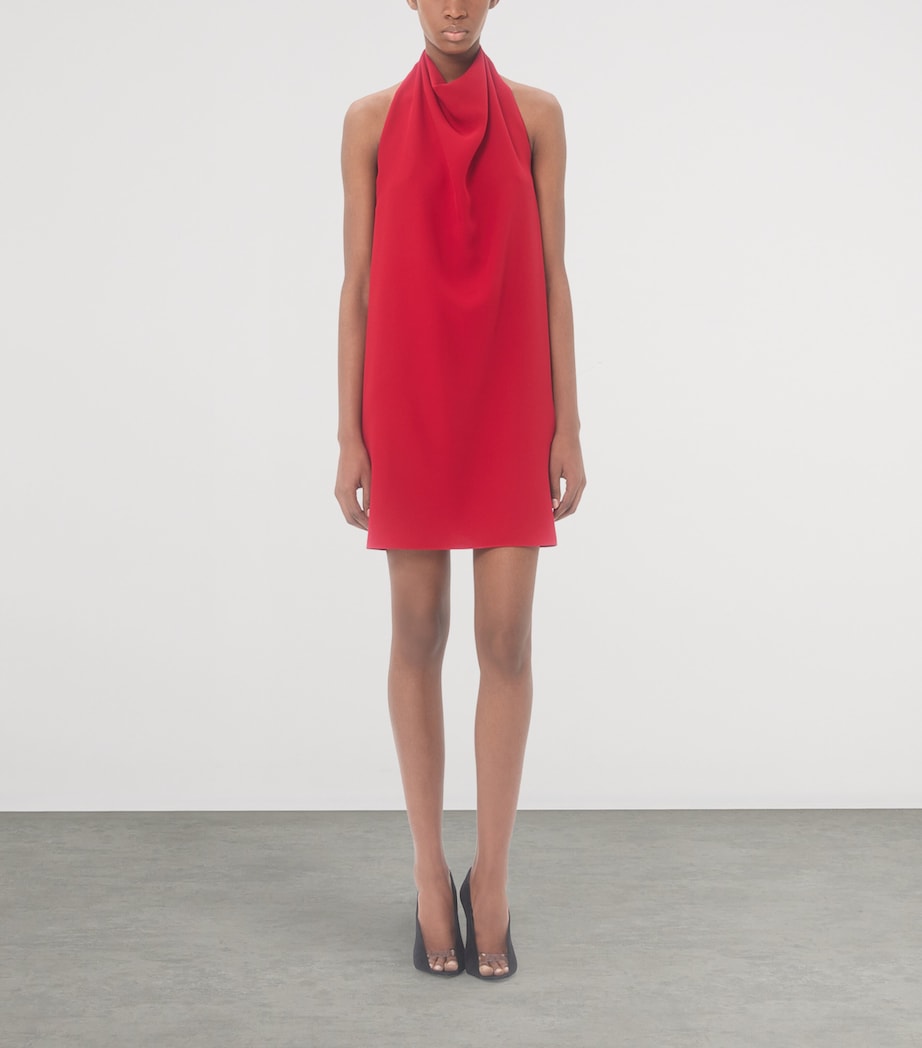 Valentino Womens Silk Halterneck Mini Dress Image 5
