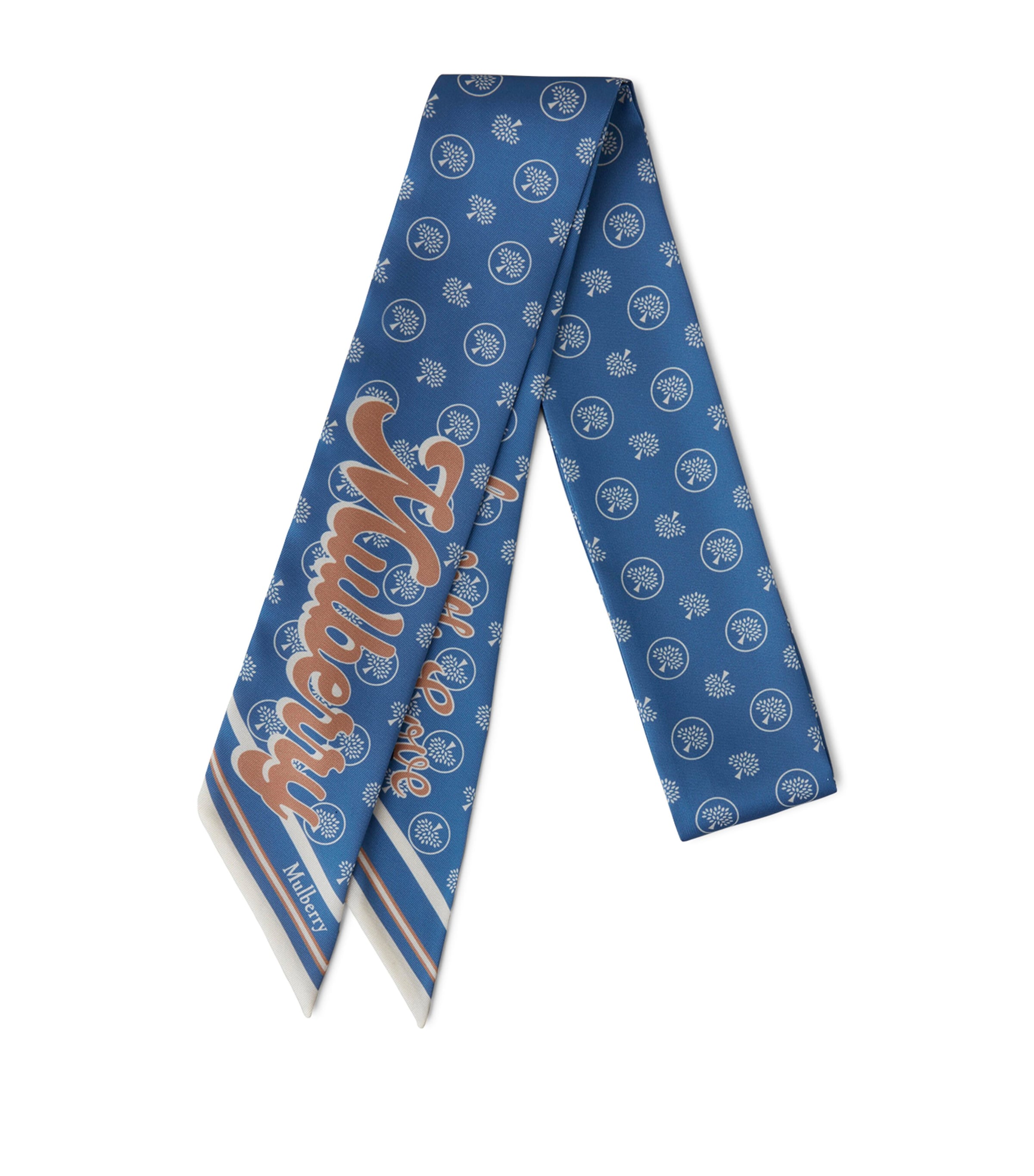 Shop Mulberry Skinny Love Scarf In Blue