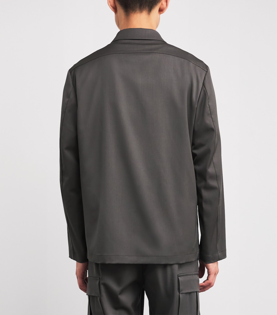 Wool-Blend Zip-Up Overshirt NOCE 260 Image 4