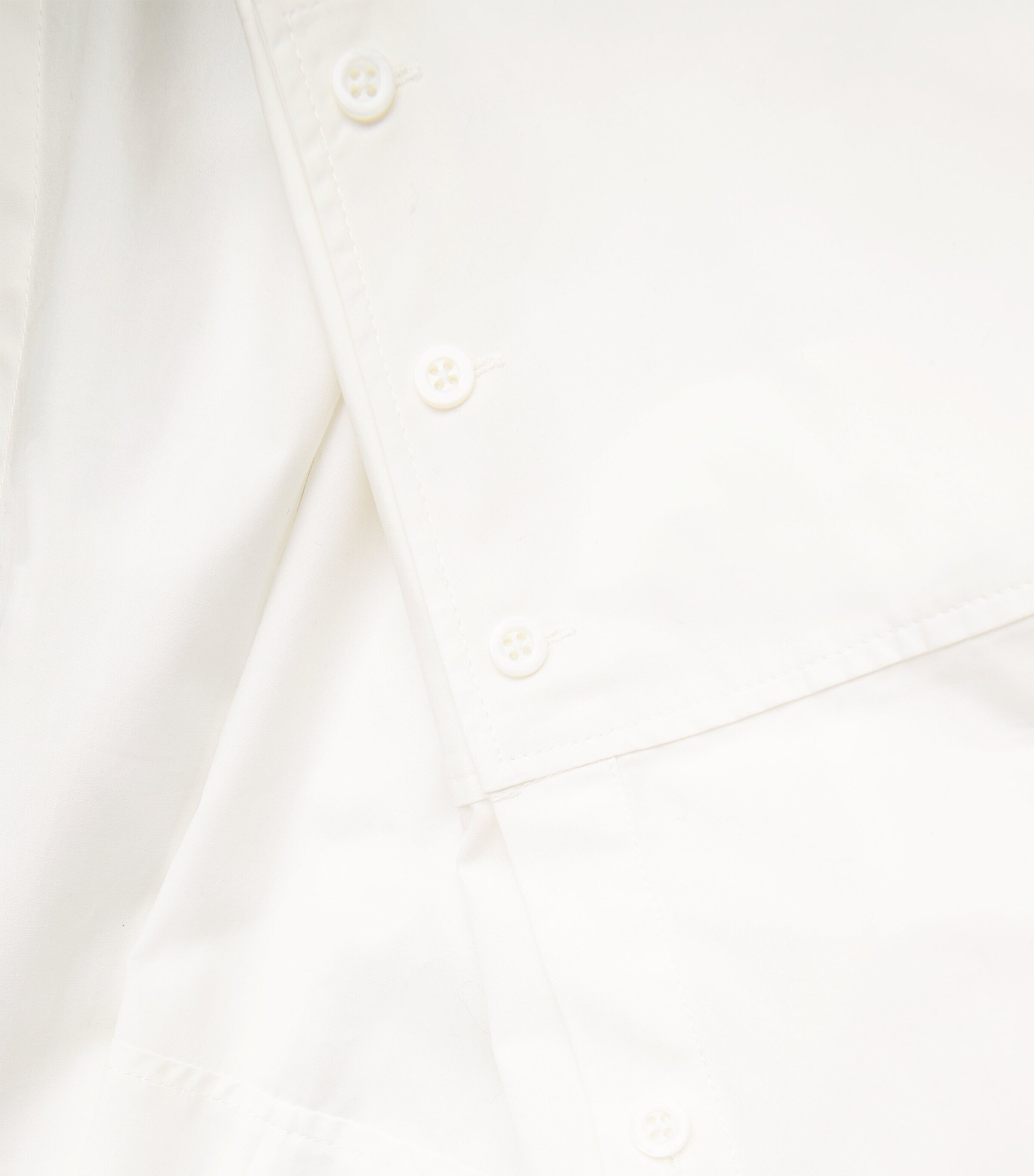 Cotton Open-Back Shirt POPELINE WHTE Image 5