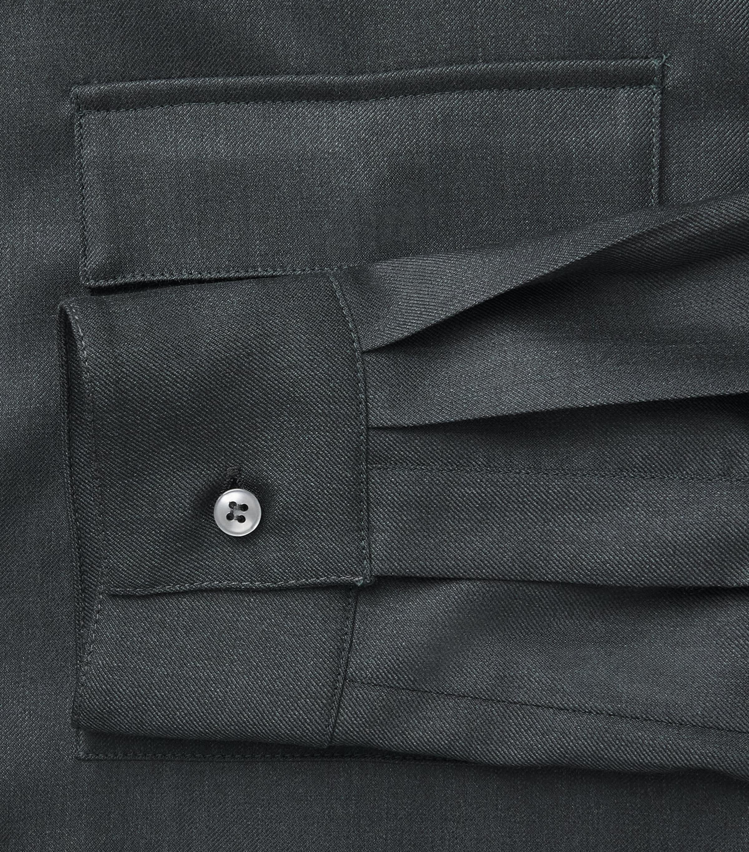 Paul & Shark Mens Virgin Wool Overshirt Dark Green Image 6